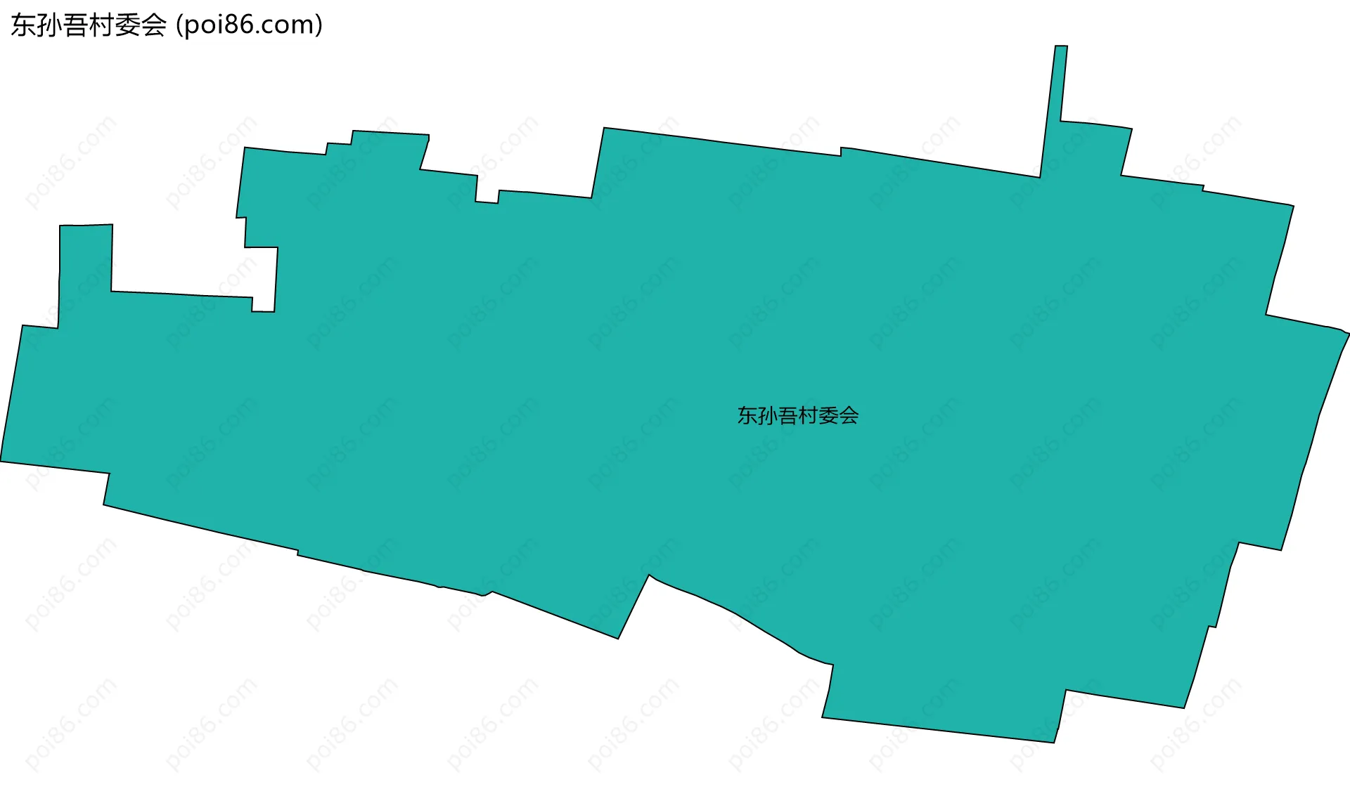 东孙吾村委会边界地图