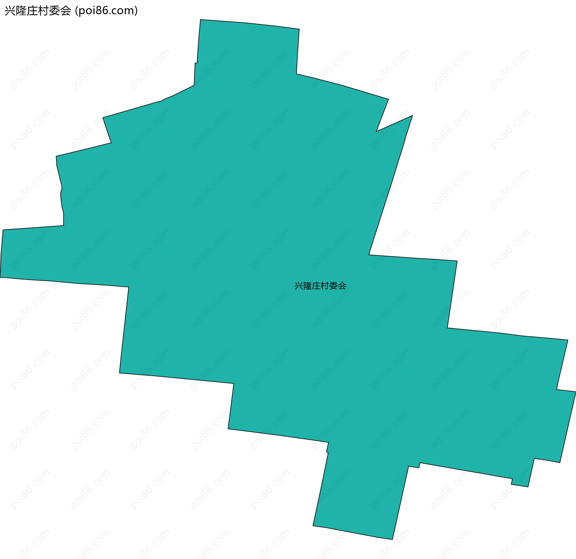 兴隆庄村委会边界地图