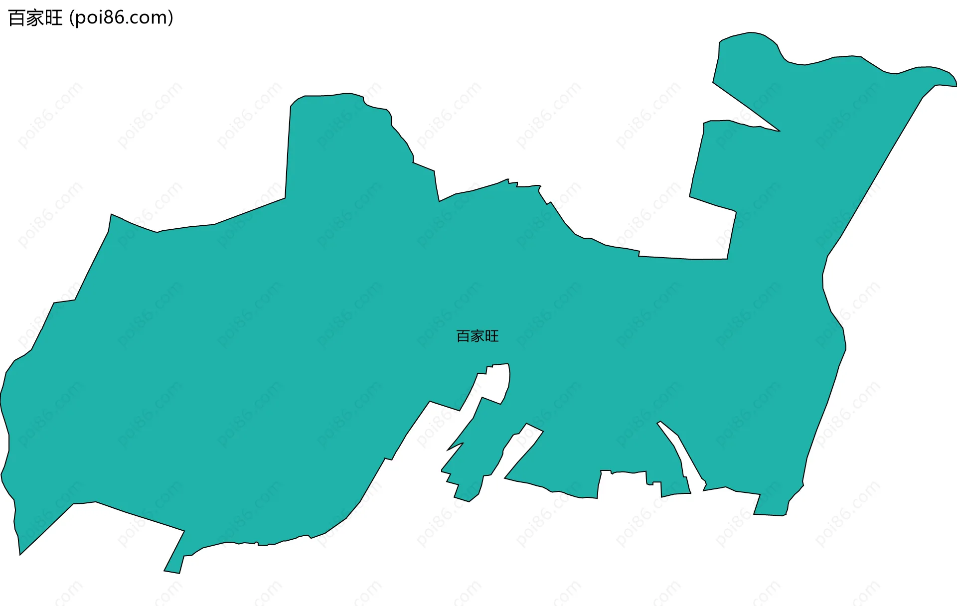 百家旺边界地图