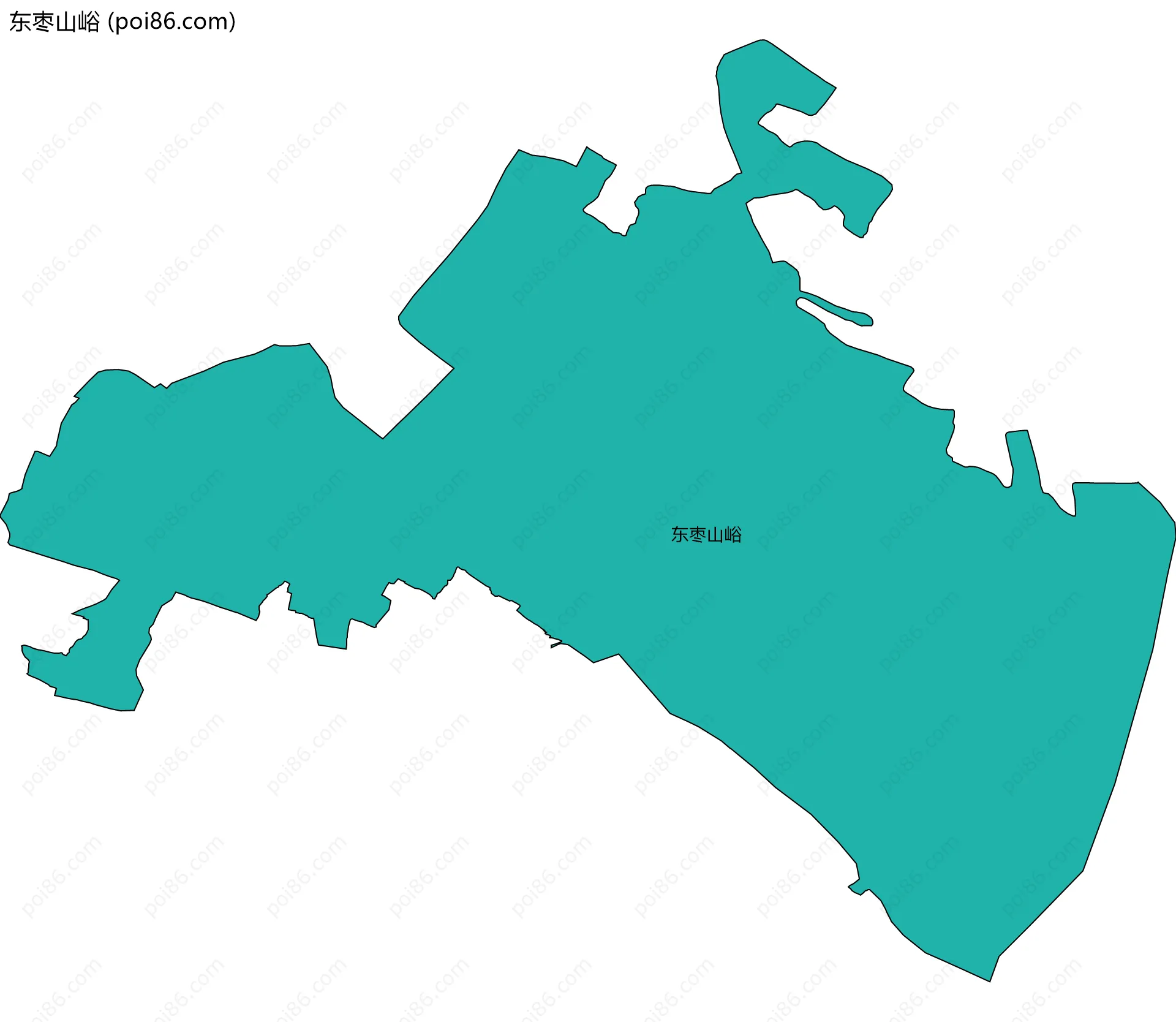 东枣山峪边界地图