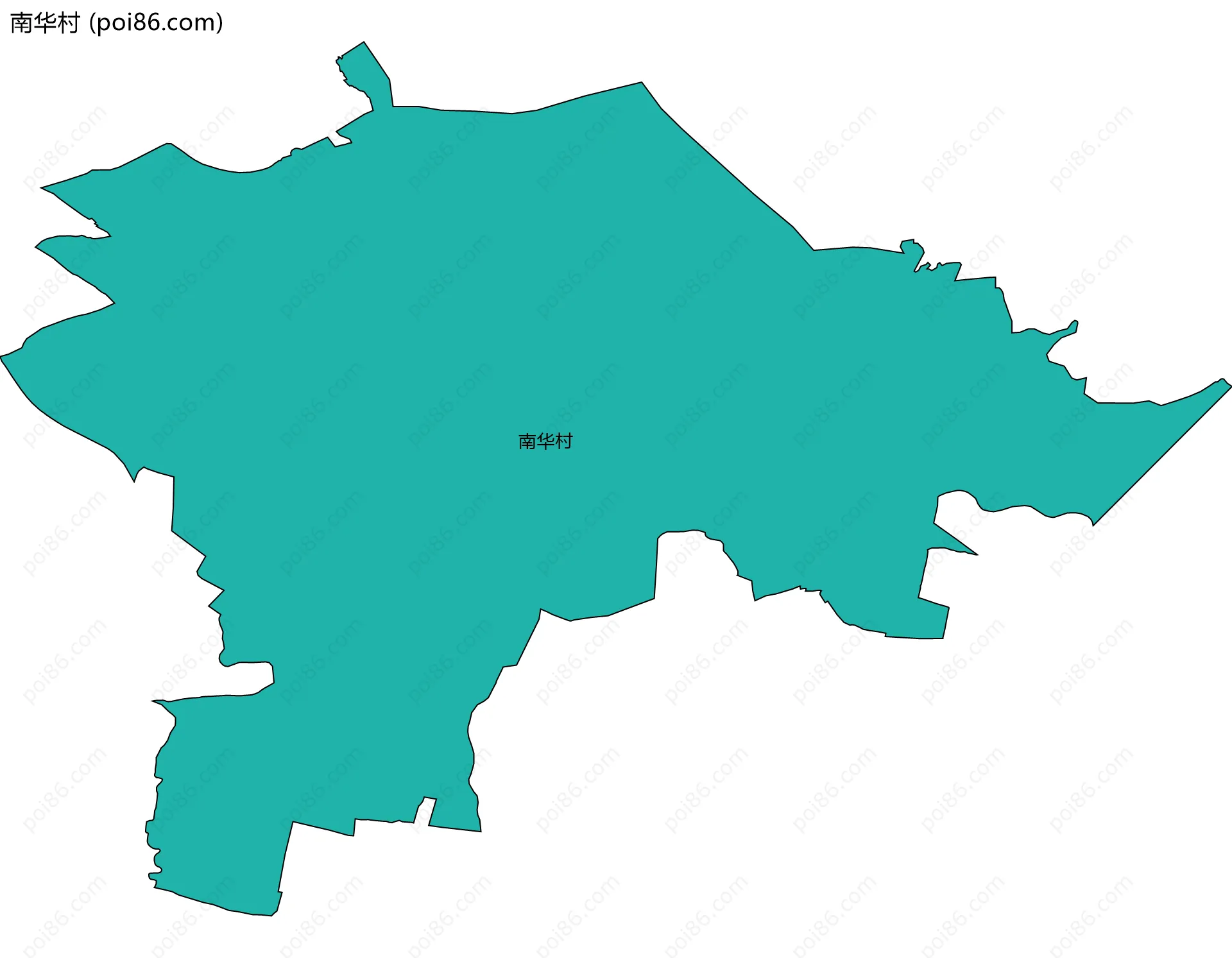 南华村边界地图