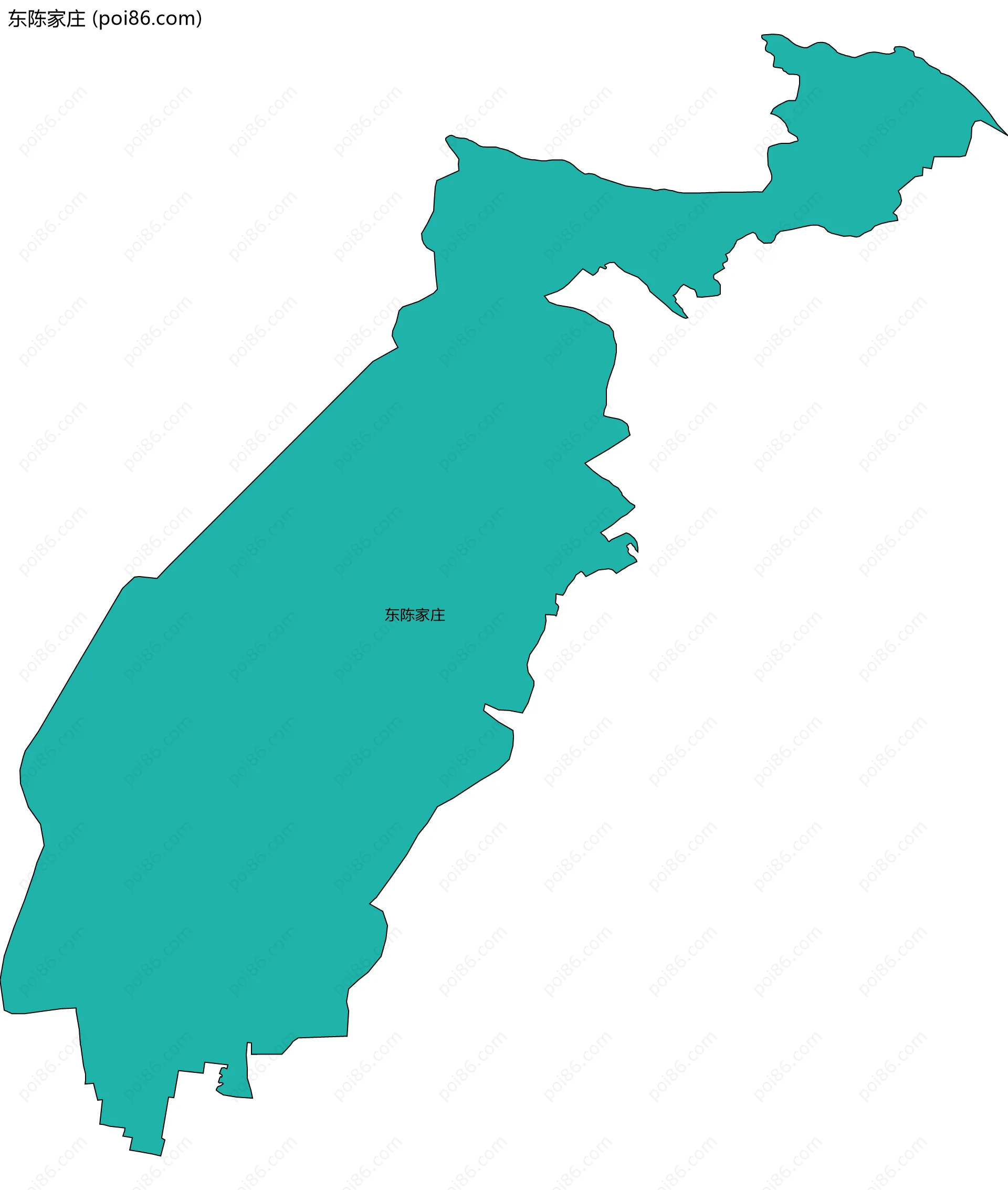 东陈家庄边界地图