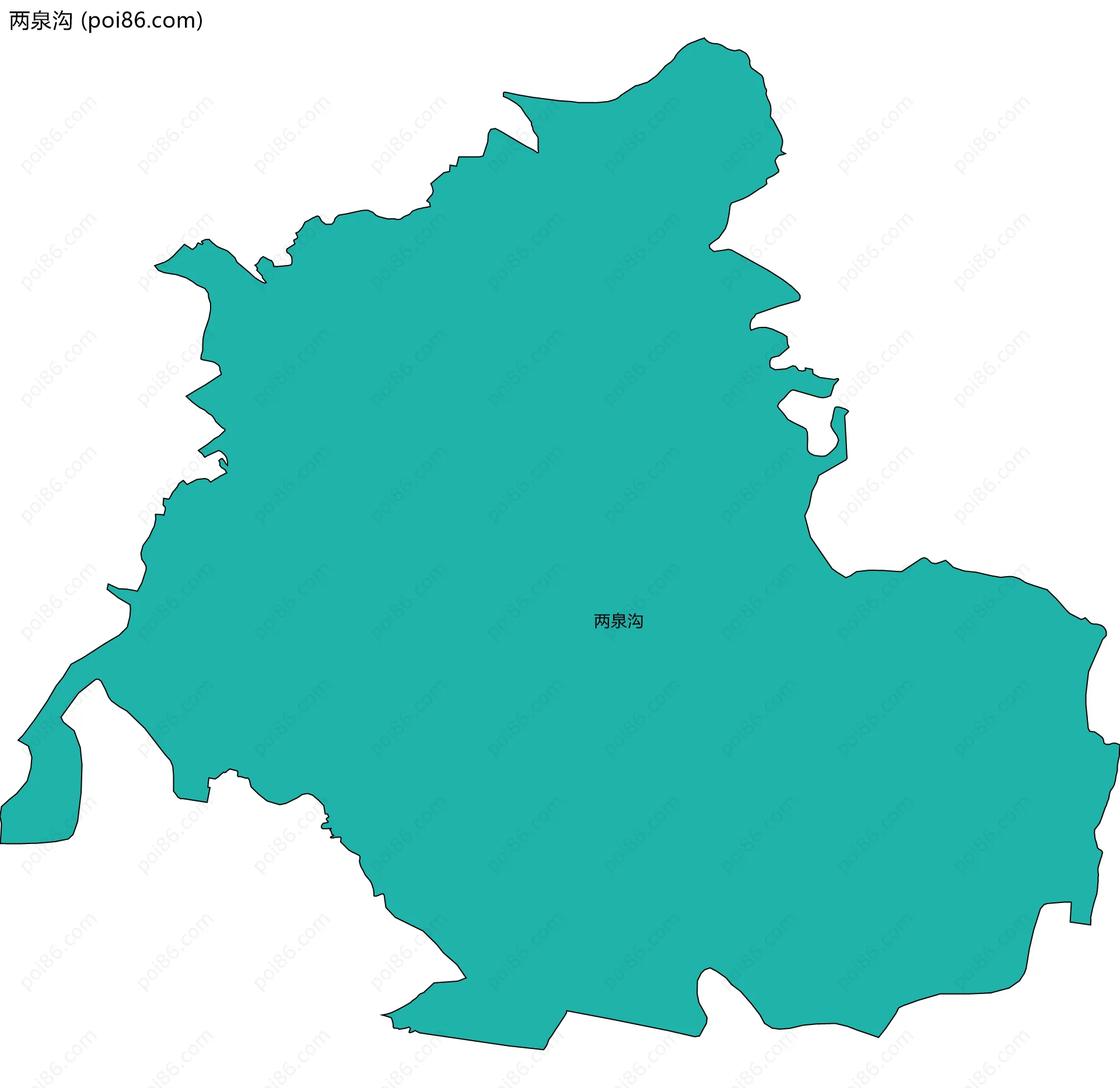 两泉沟边界地图