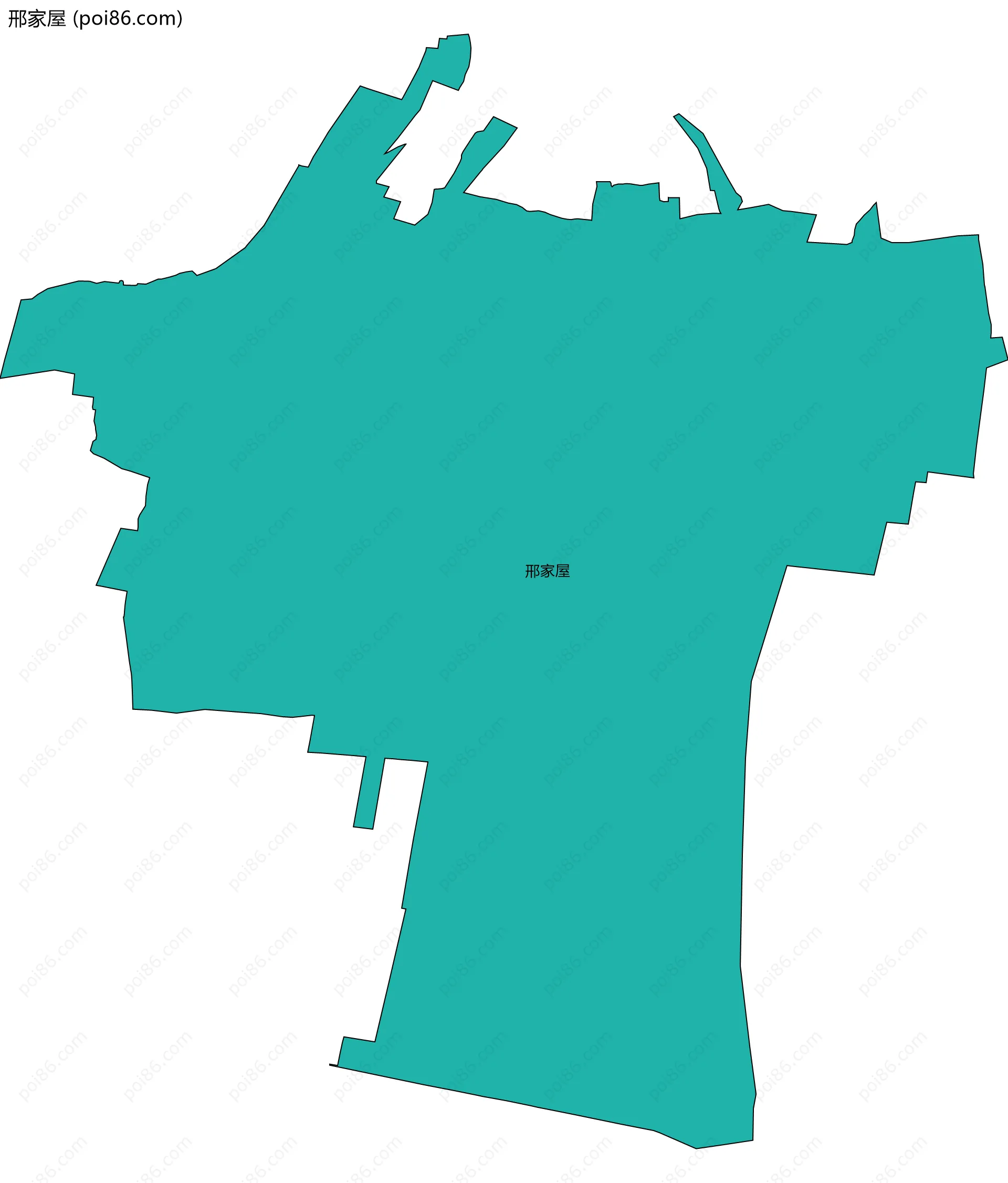 邢家屋边界地图