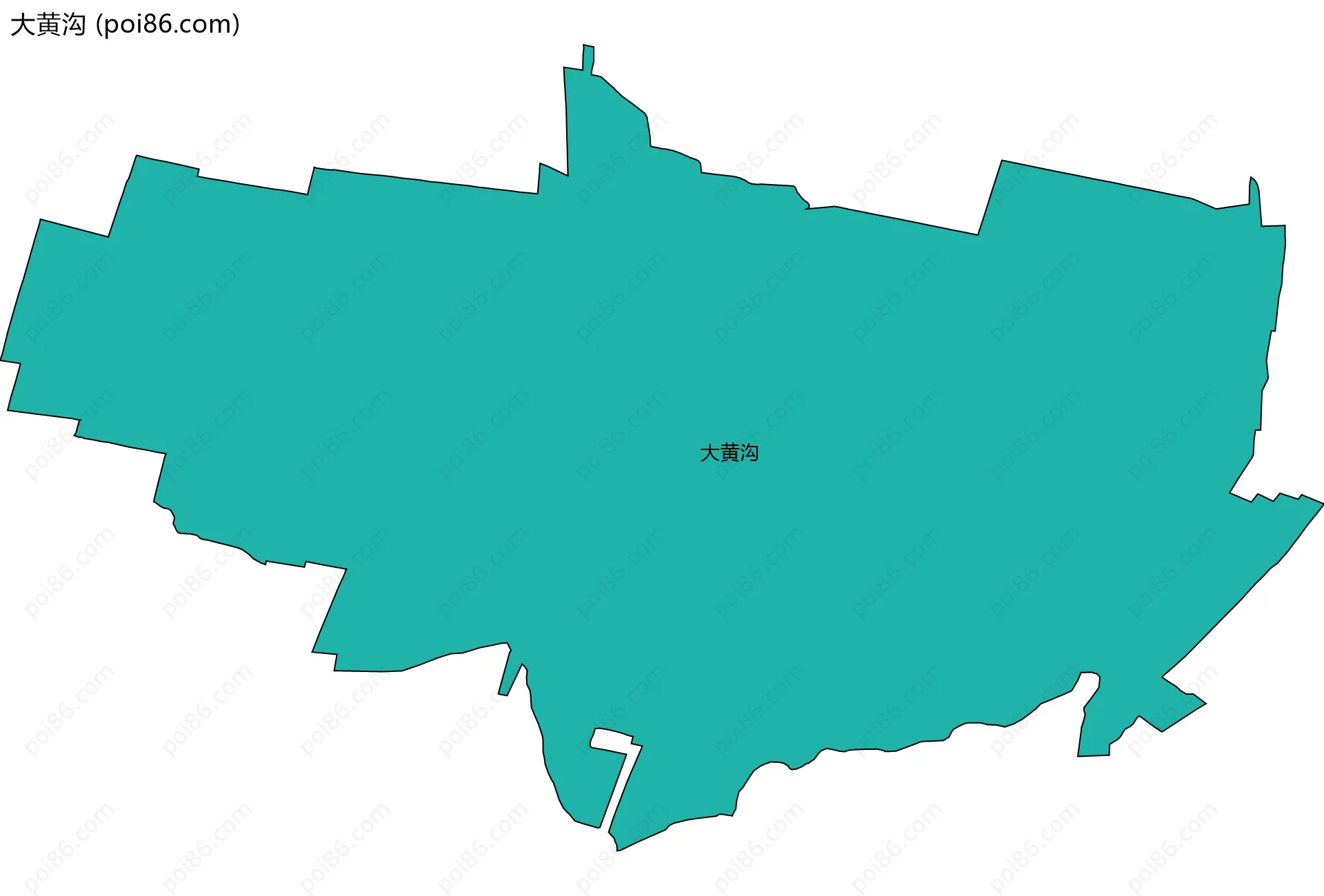 大黄沟边界地图