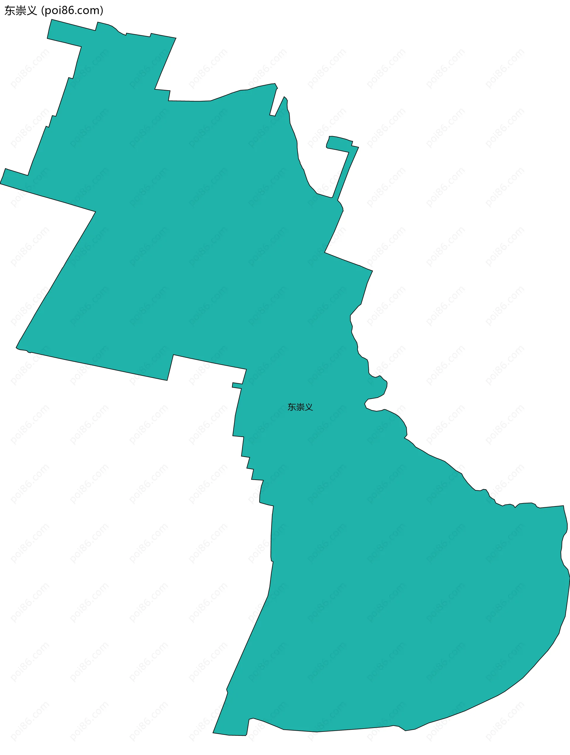 东崇义边界地图