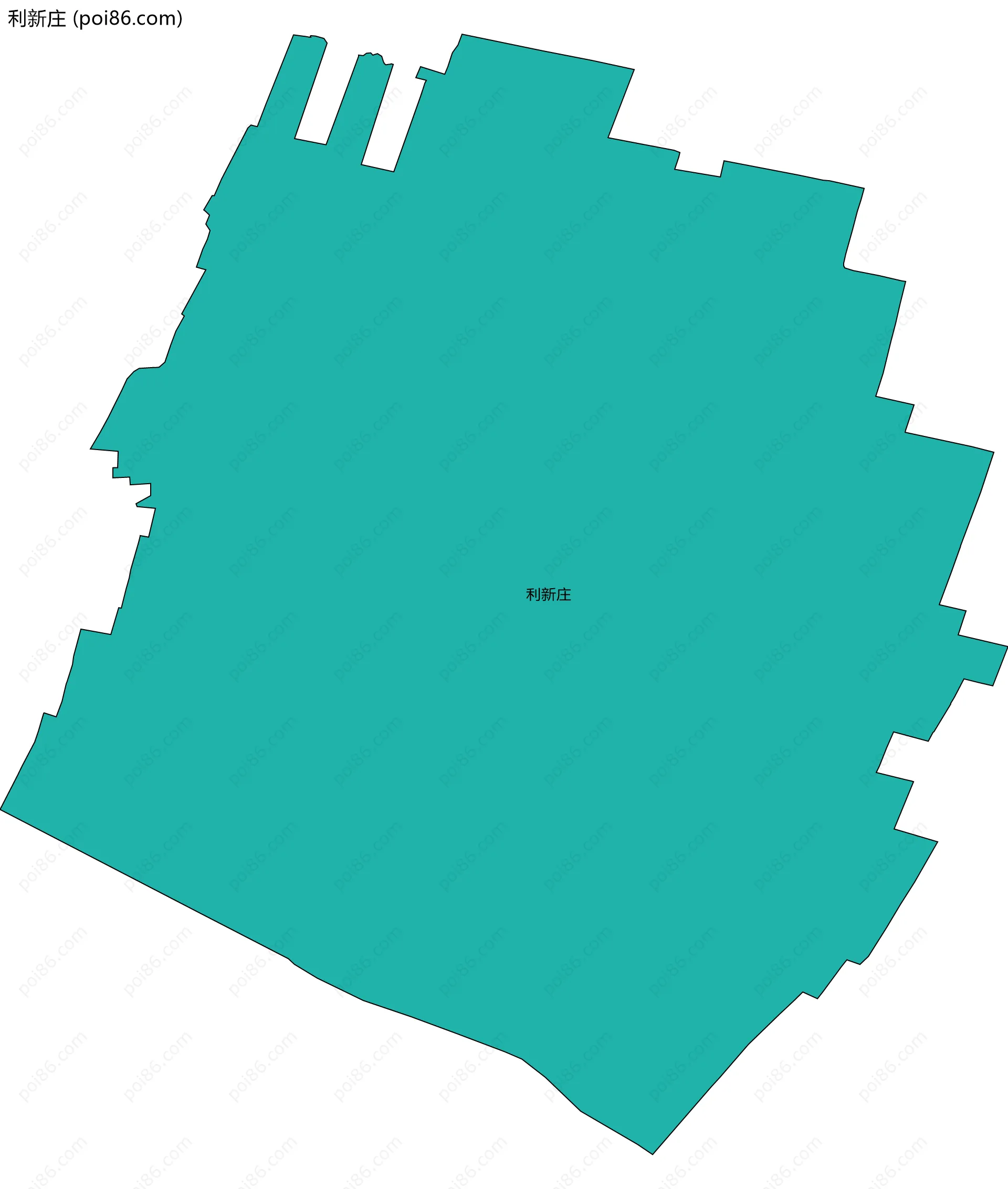 利新庄边界地图