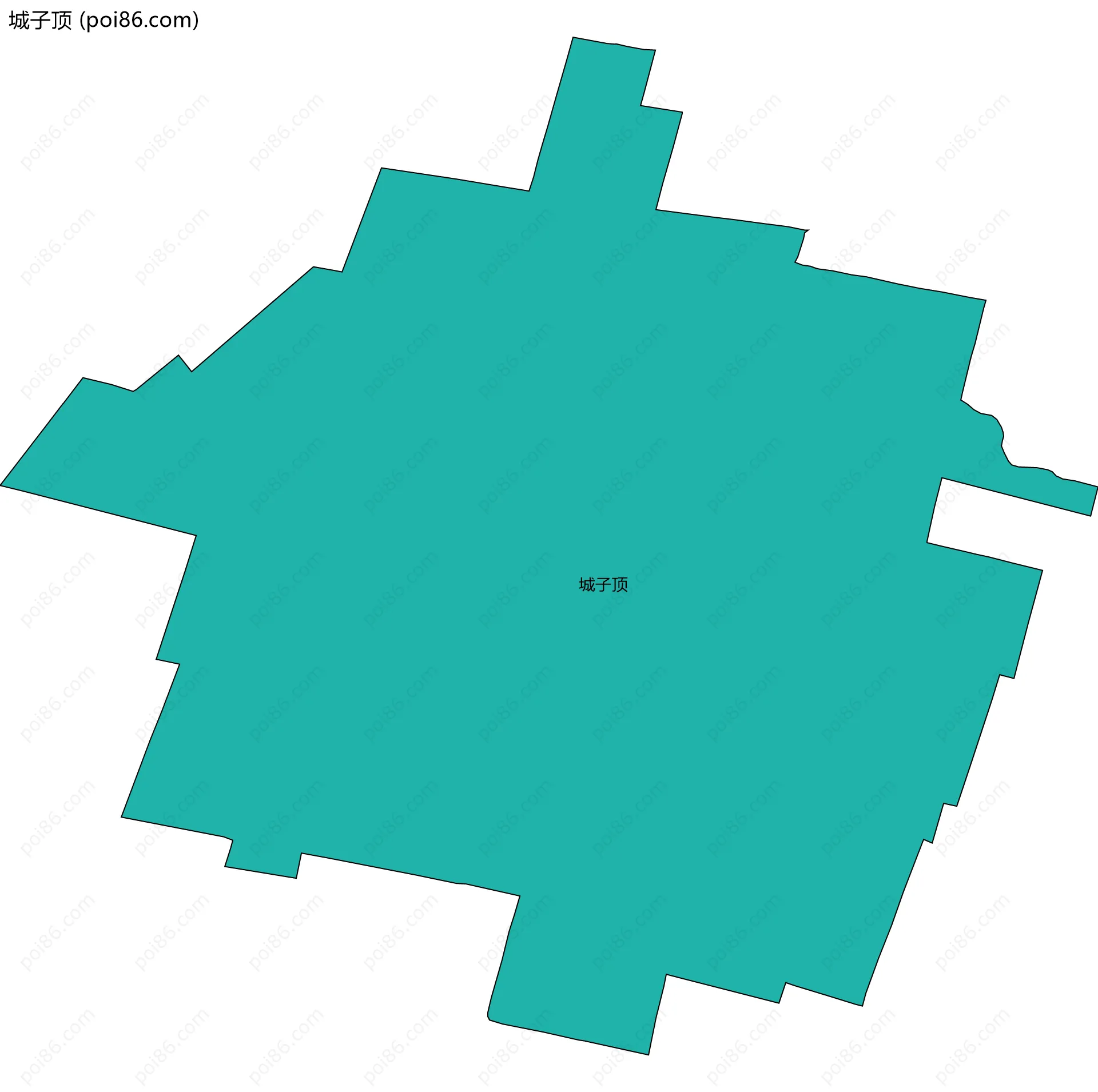 城子顶边界地图