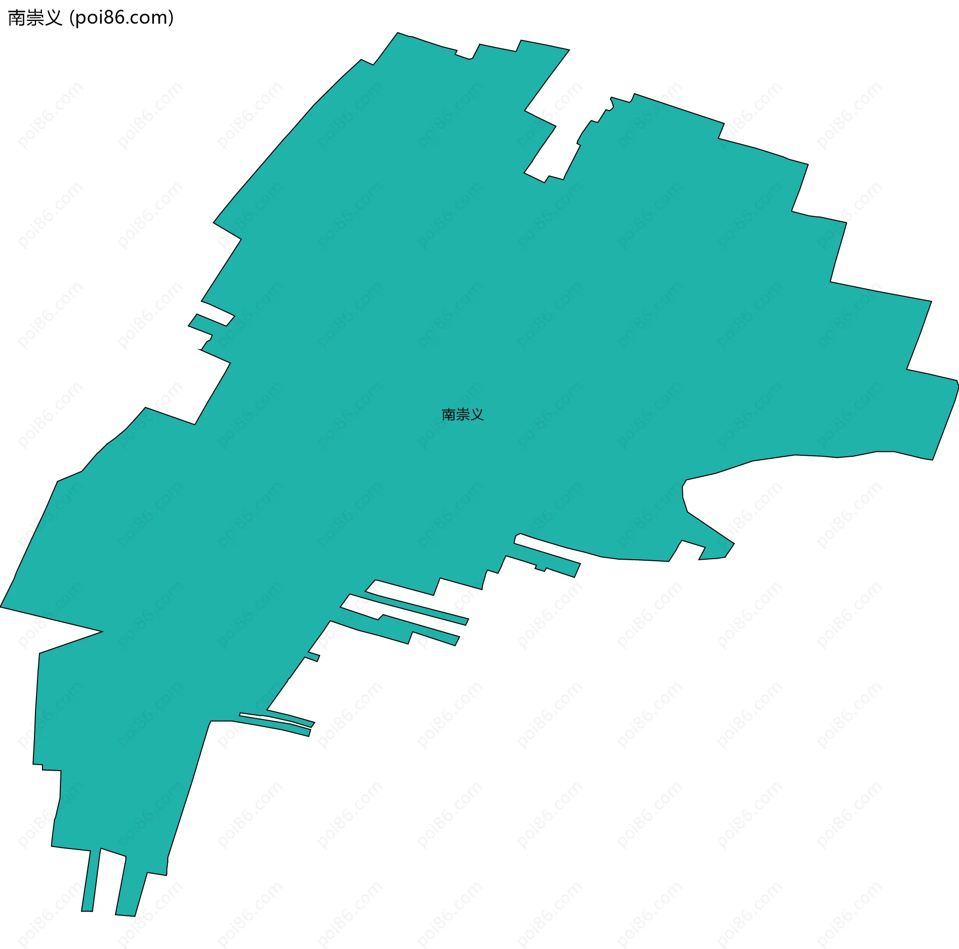 南崇义边界地图