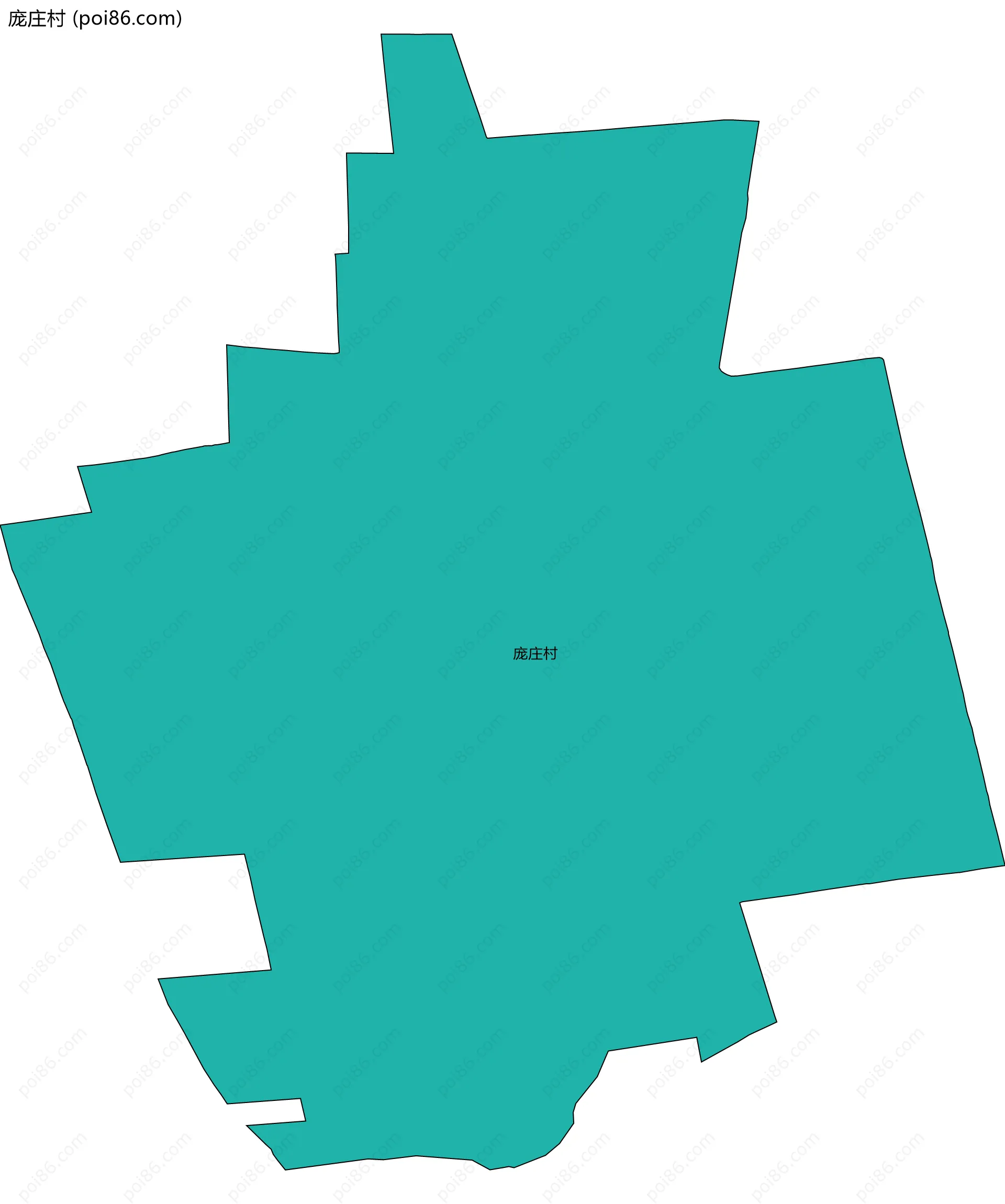 庞庄村边界地图
