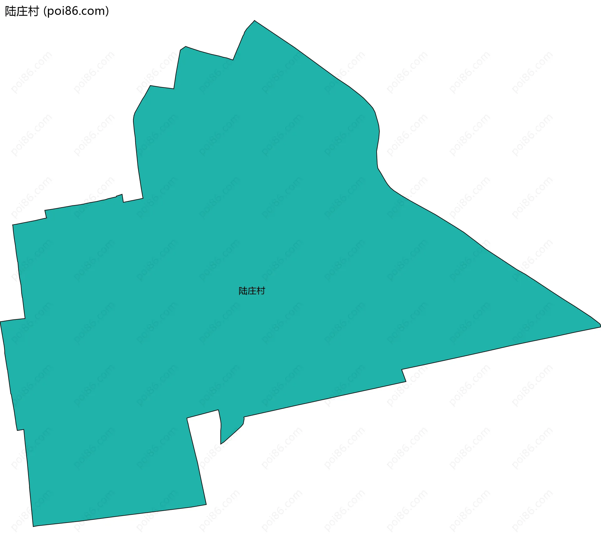 陆庄村边界地图