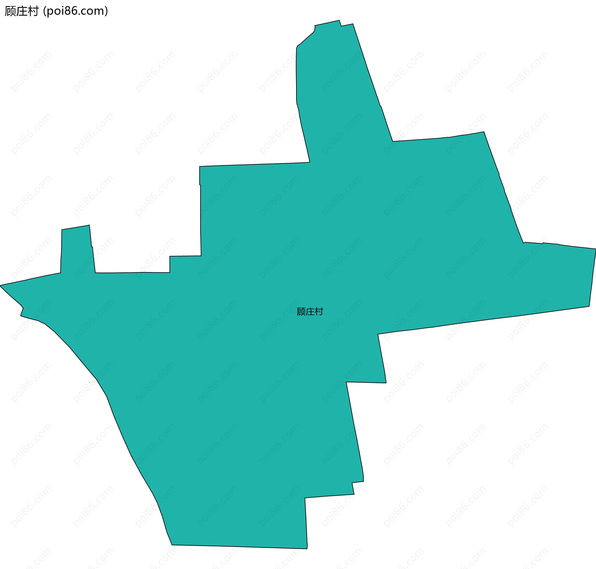顾庄村边界地图