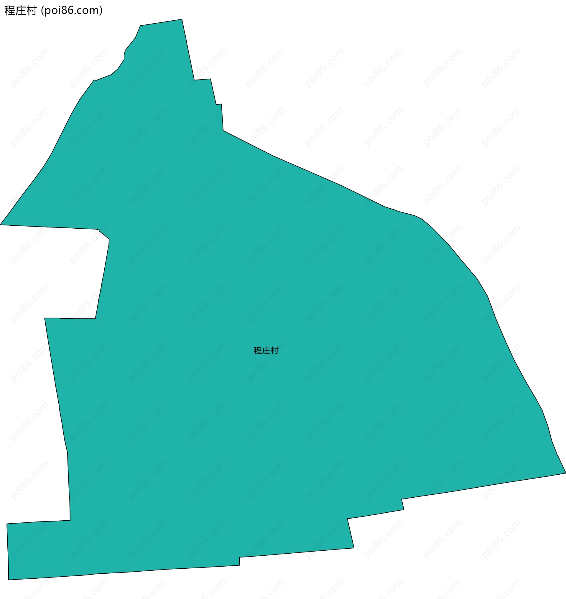 程庄村边界地图
