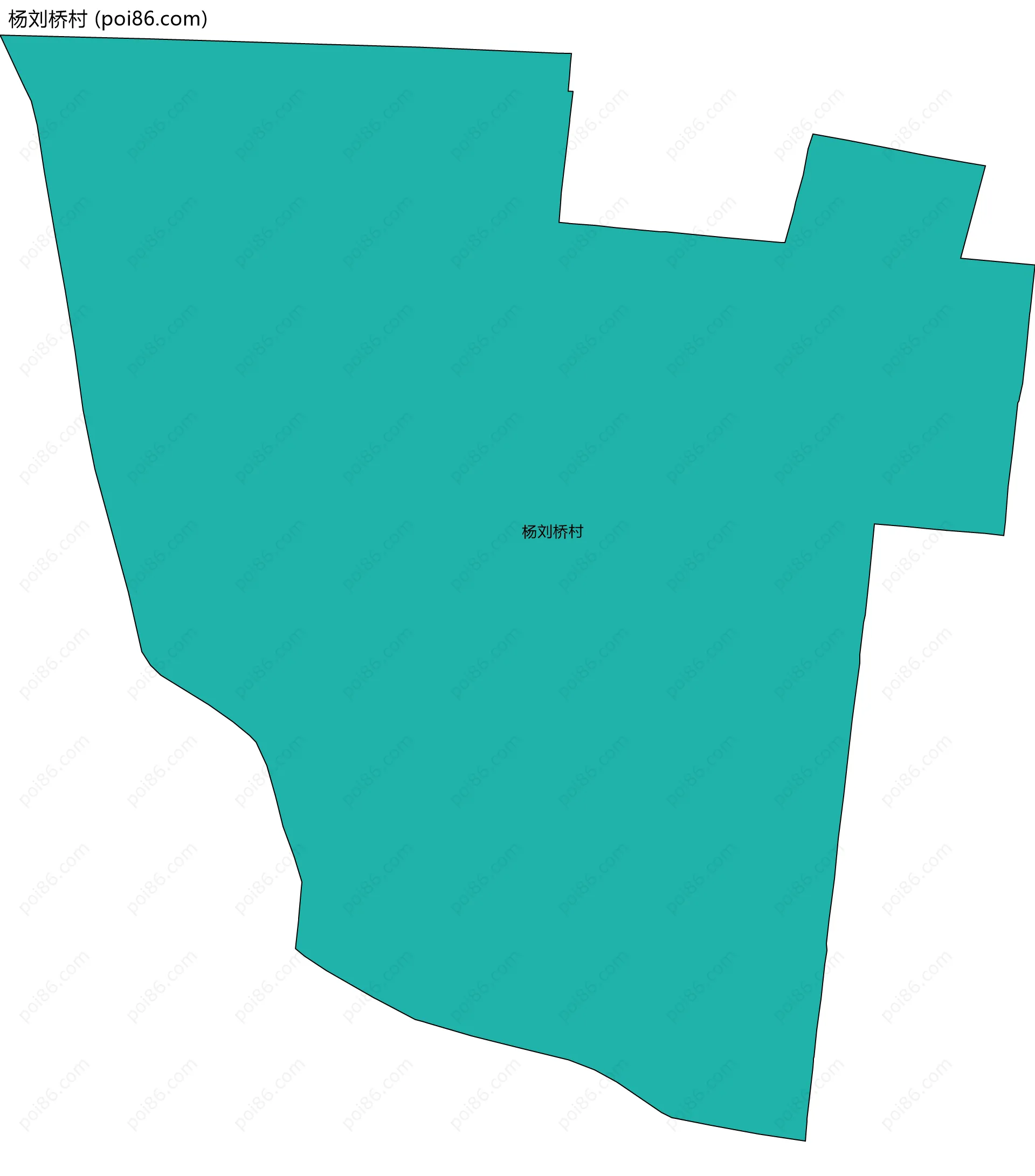 杨刘桥村边界地图