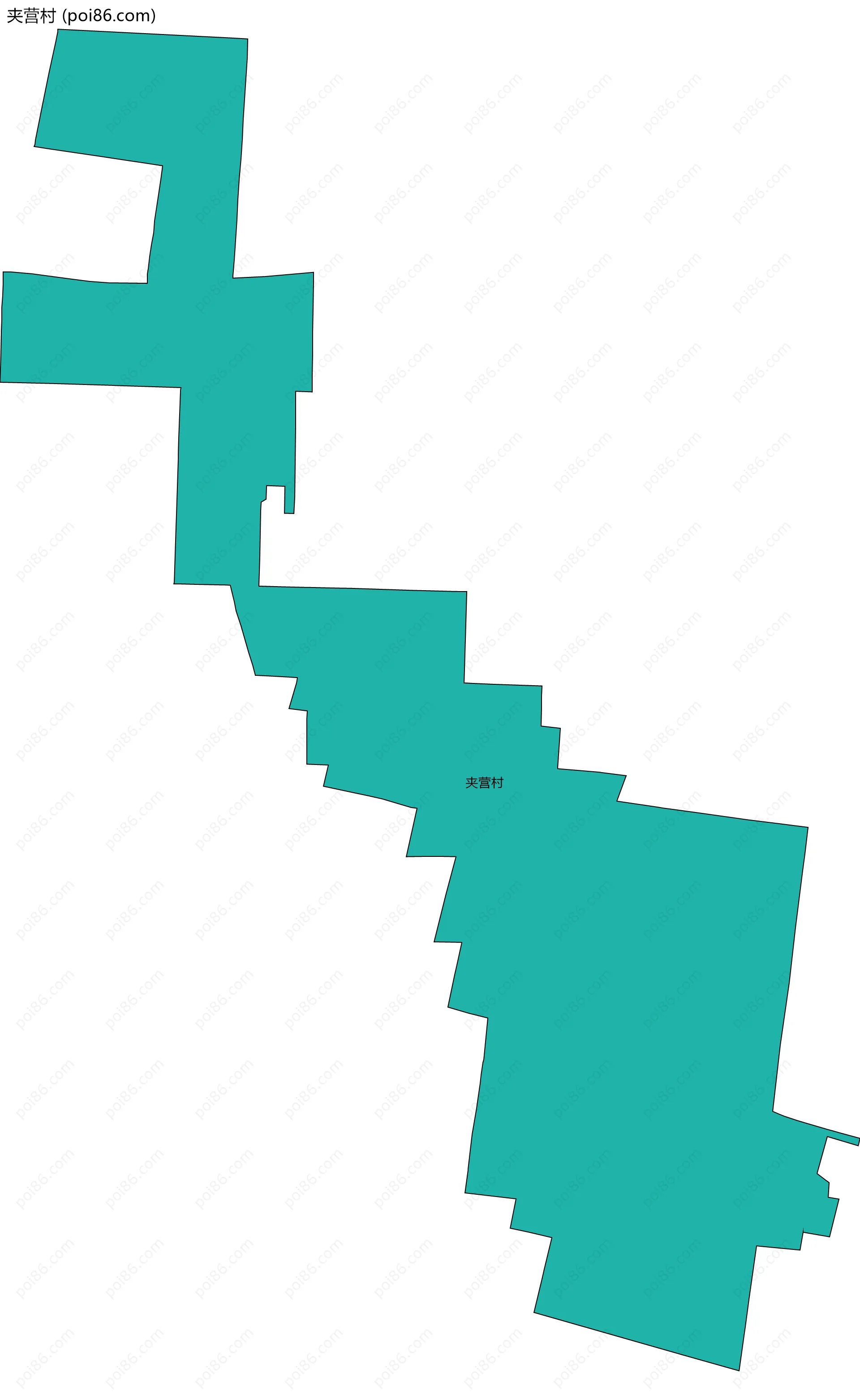 夹营村边界地图