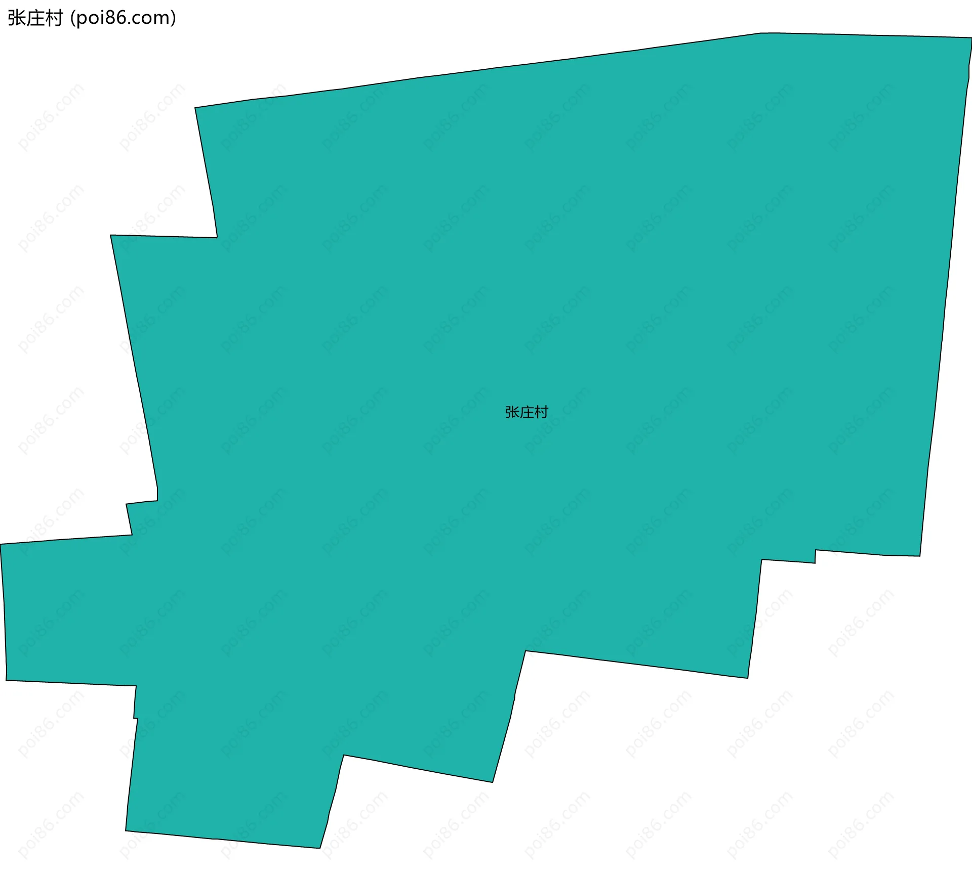 张庄村边界地图