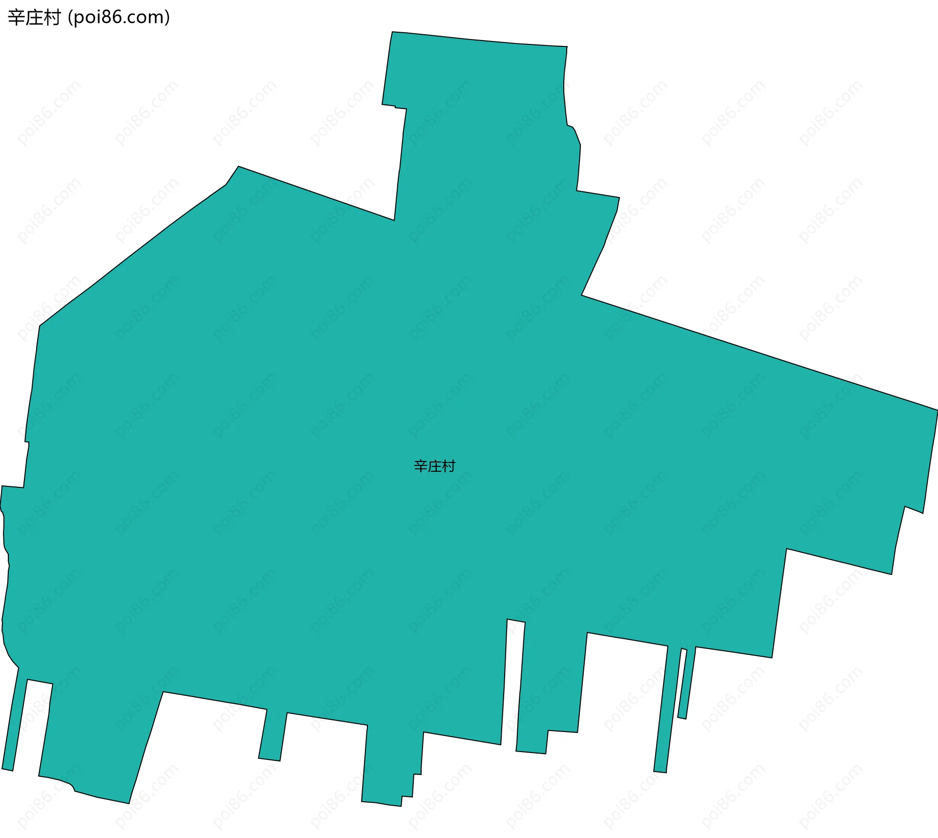 辛庄村边界地图