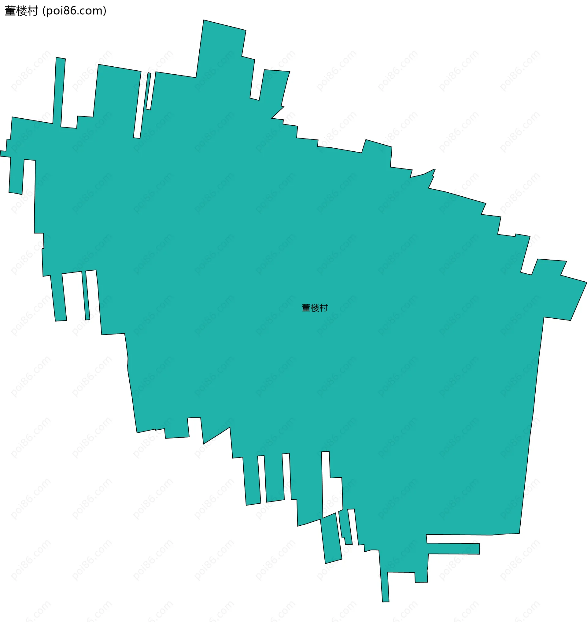 董楼村边界地图