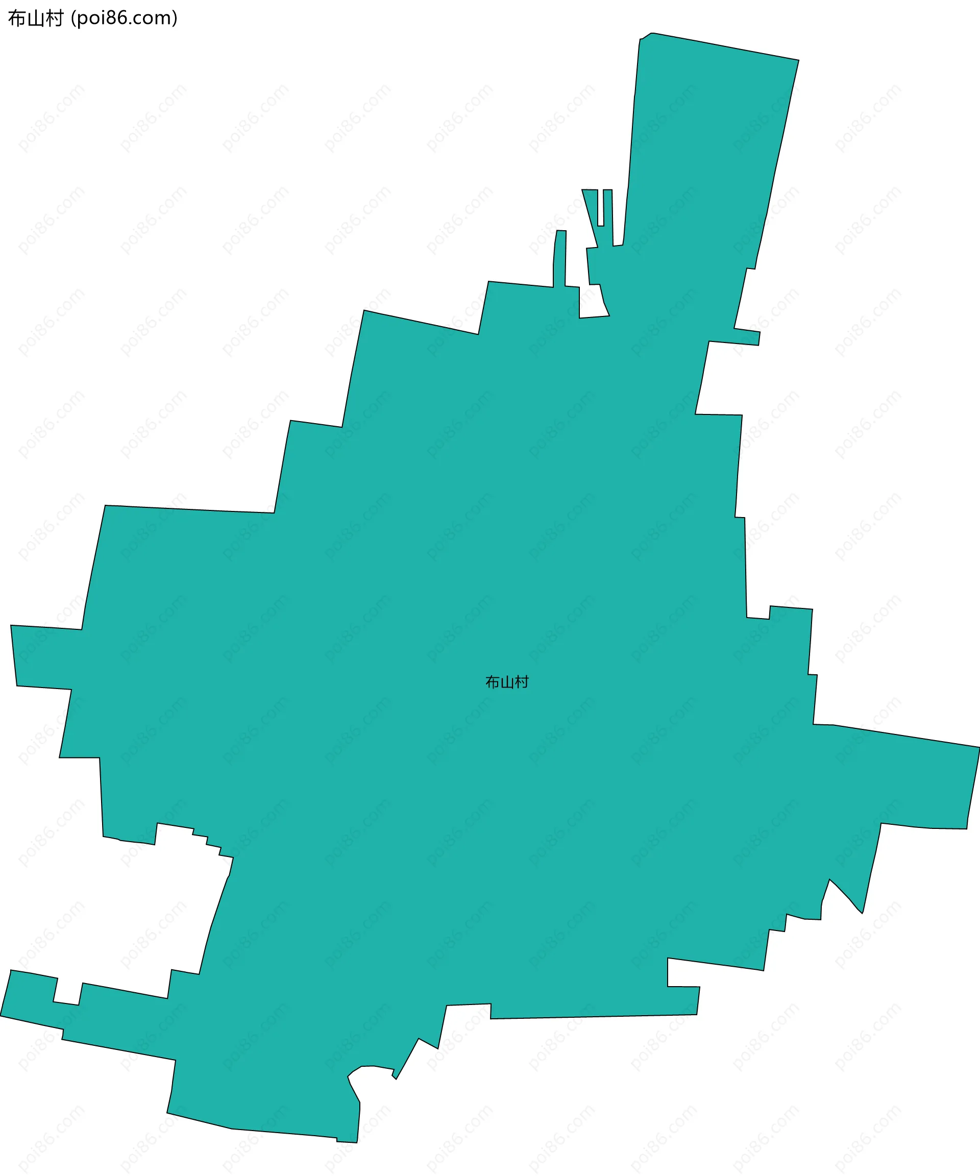 布山村边界地图