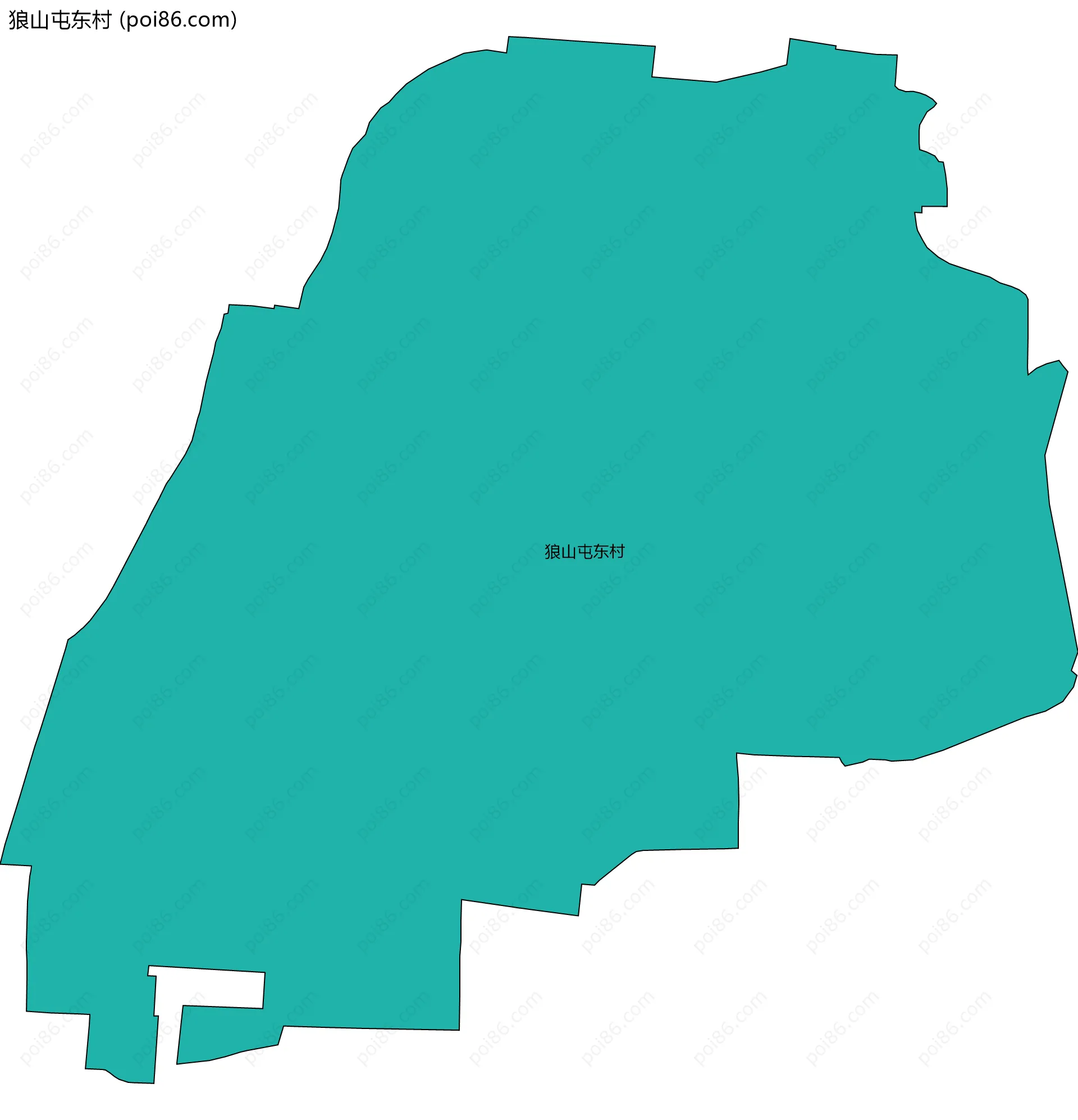 狼山屯东村边界地图