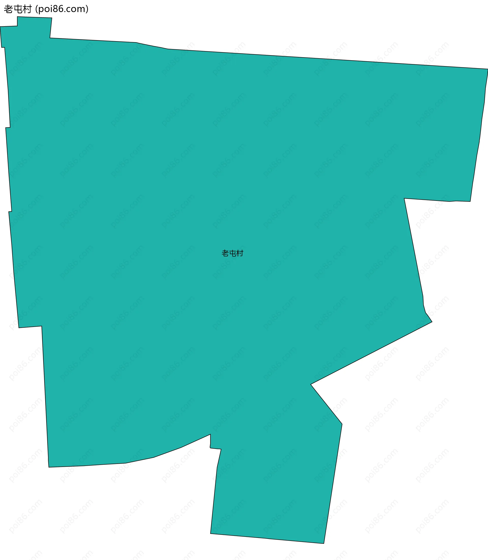 老屯村边界地图