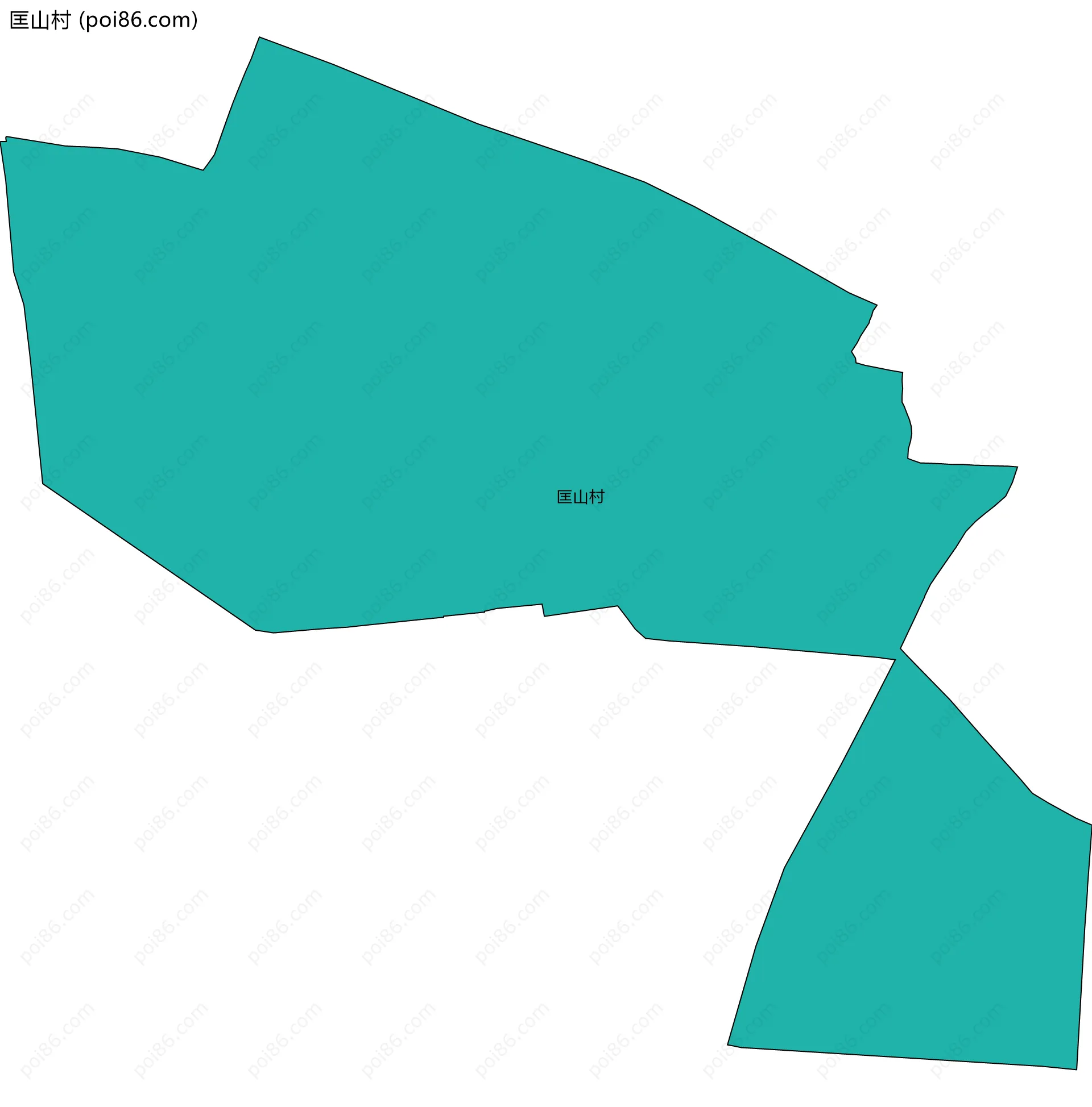 匡山村边界地图
