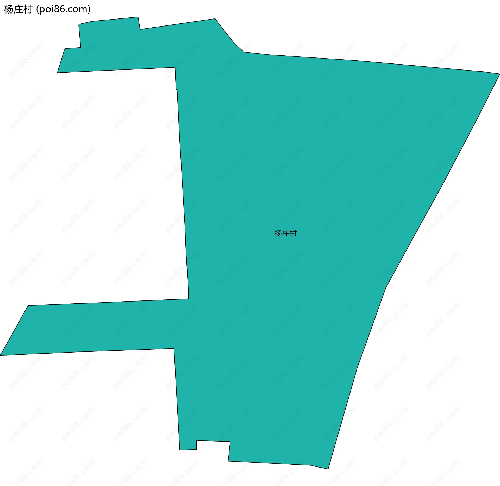 杨庄村边界地图