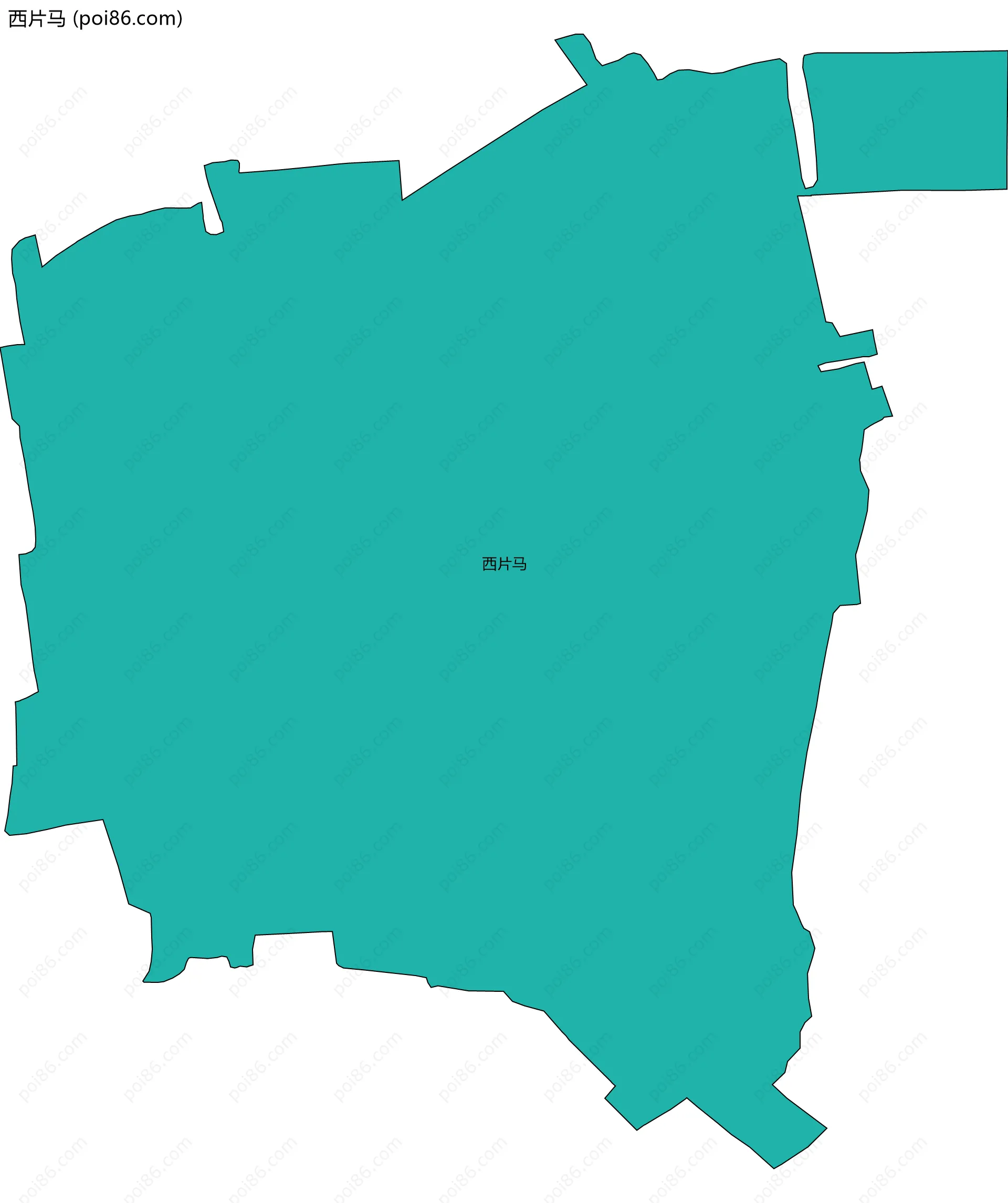 西片马边界地图