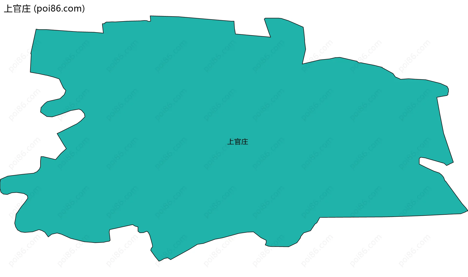上官庄边界地图