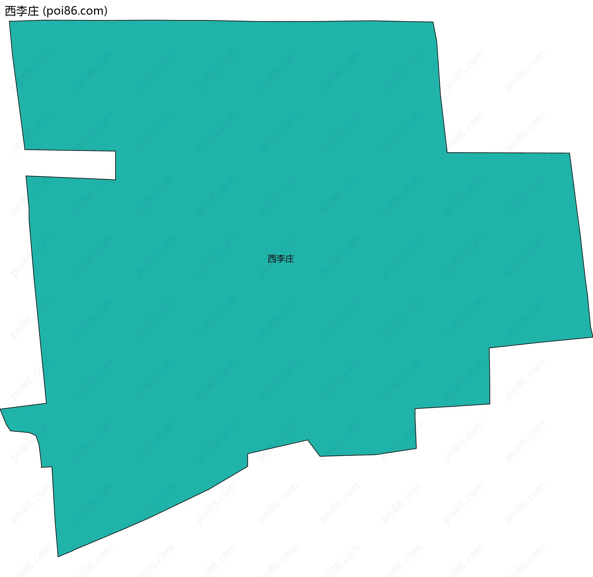 西李庄边界地图
