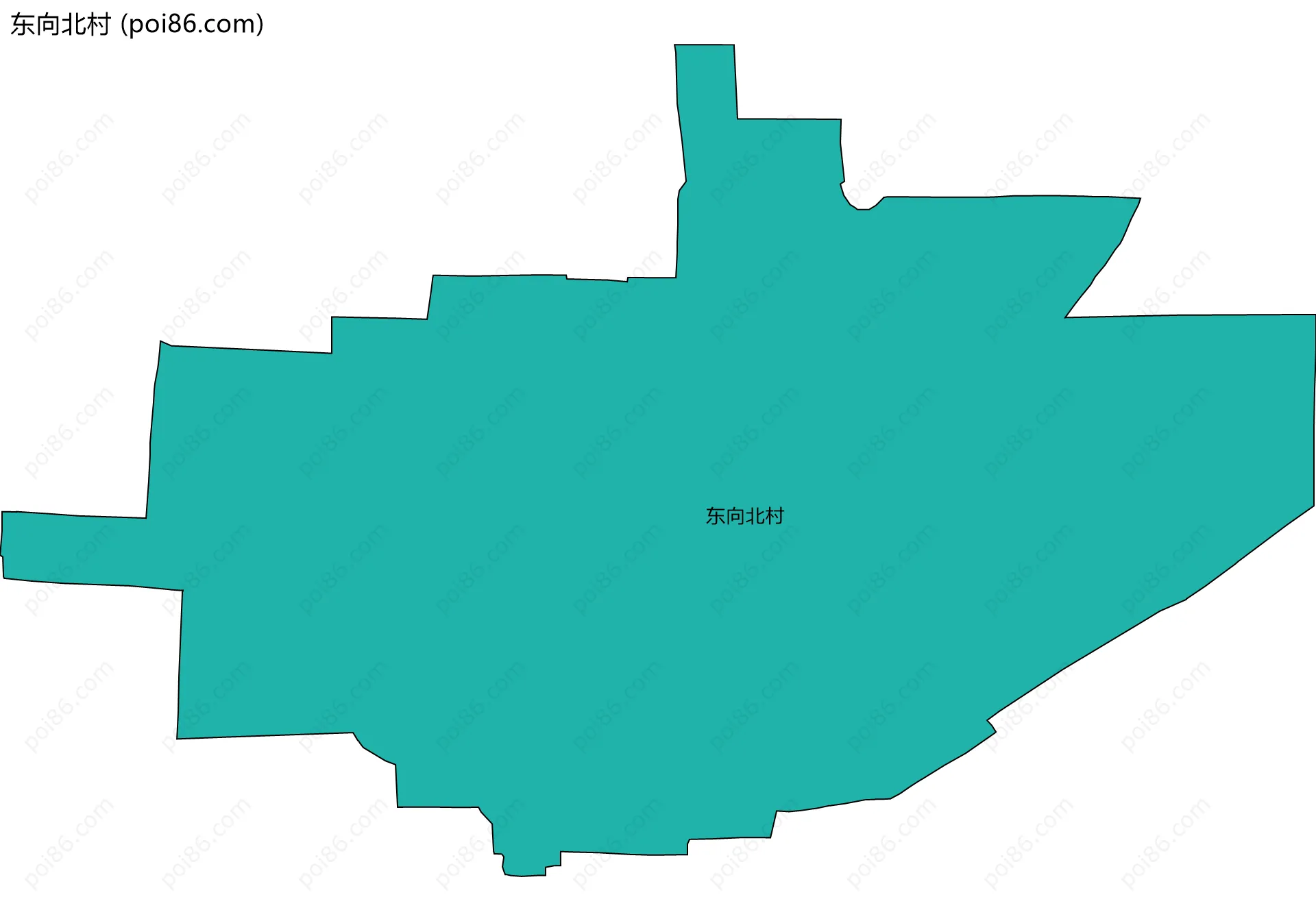 东向北村边界地图