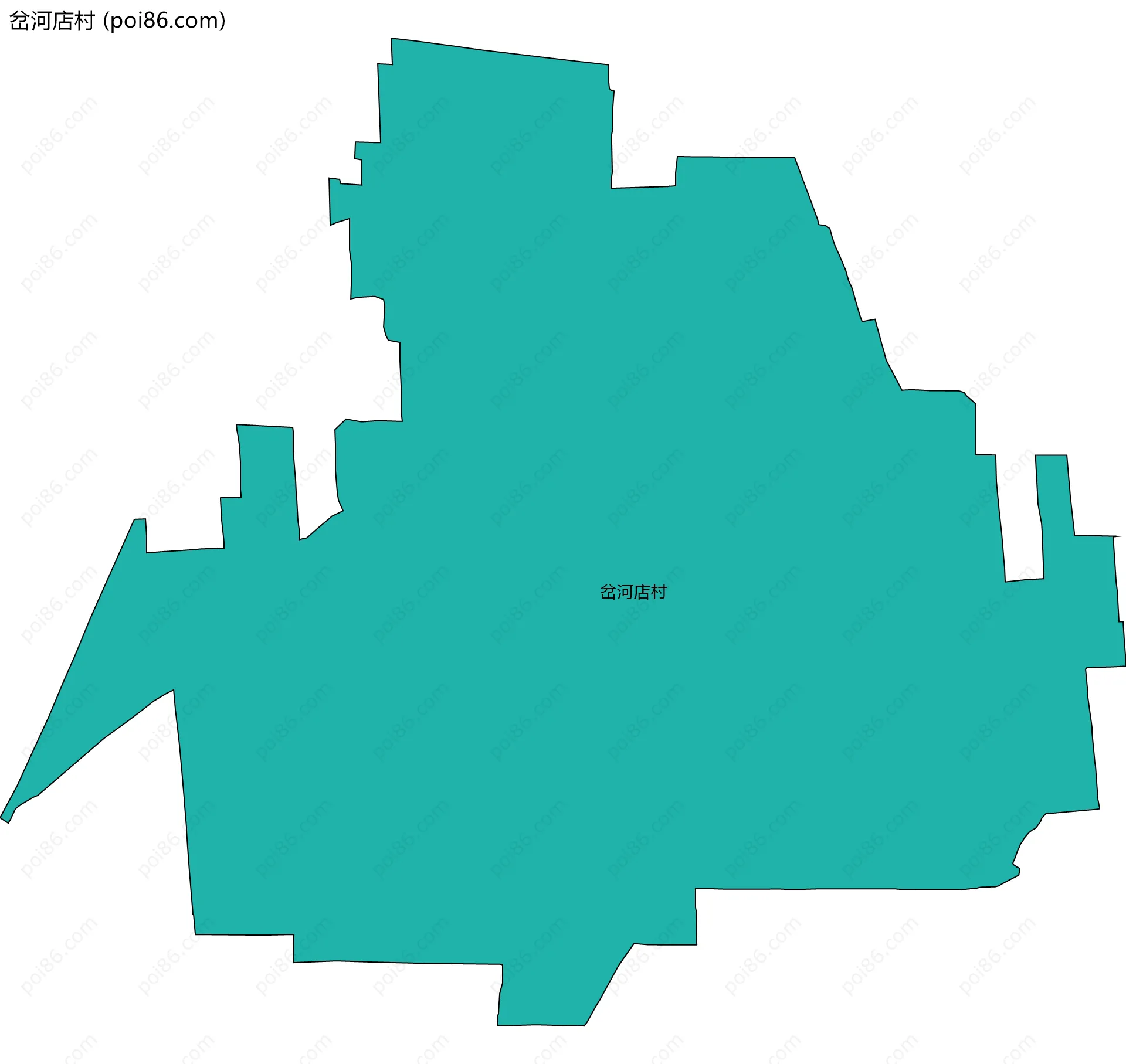 岔河店村边界地图