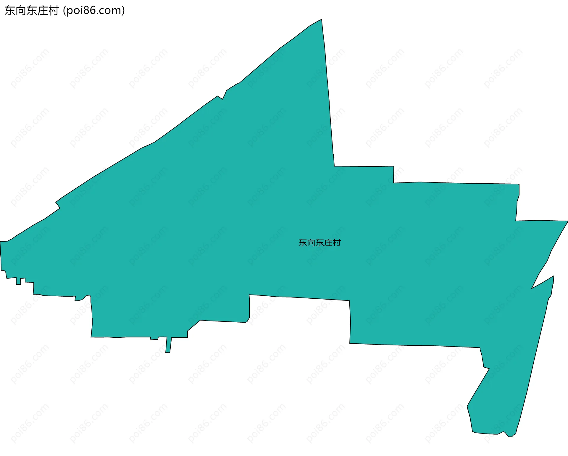 东向东庄村边界地图