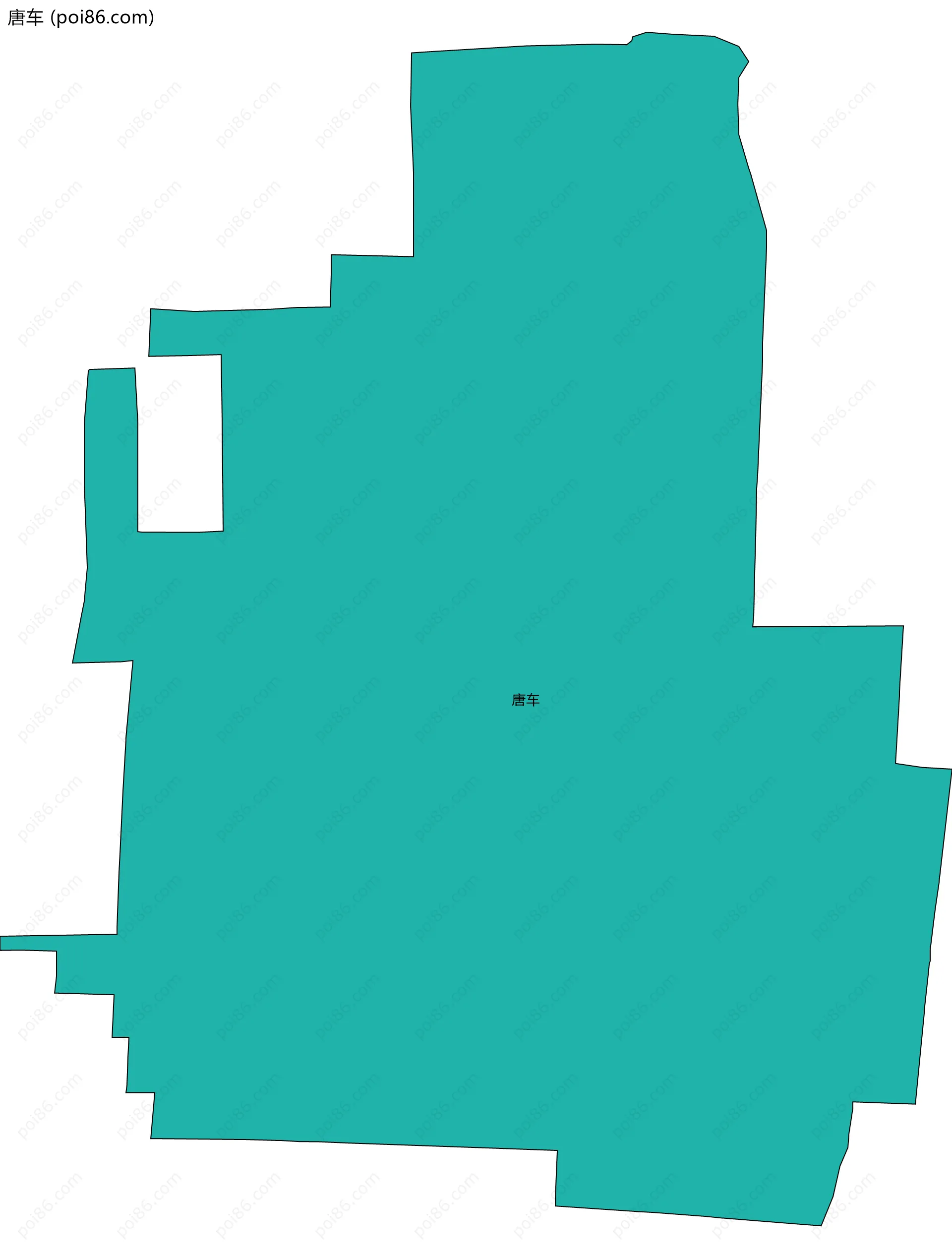 唐车边界地图