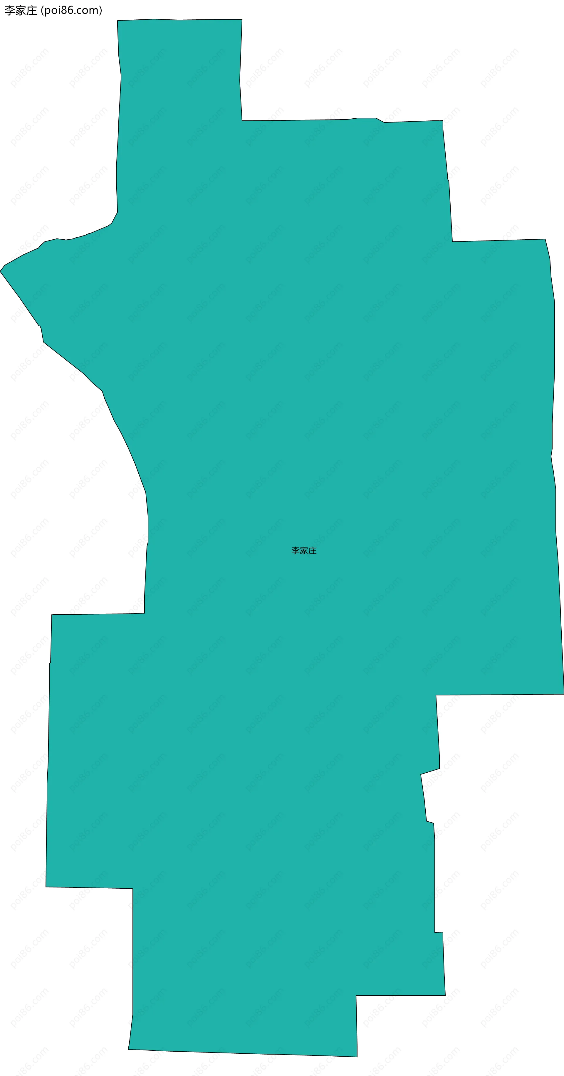李家庄边界地图