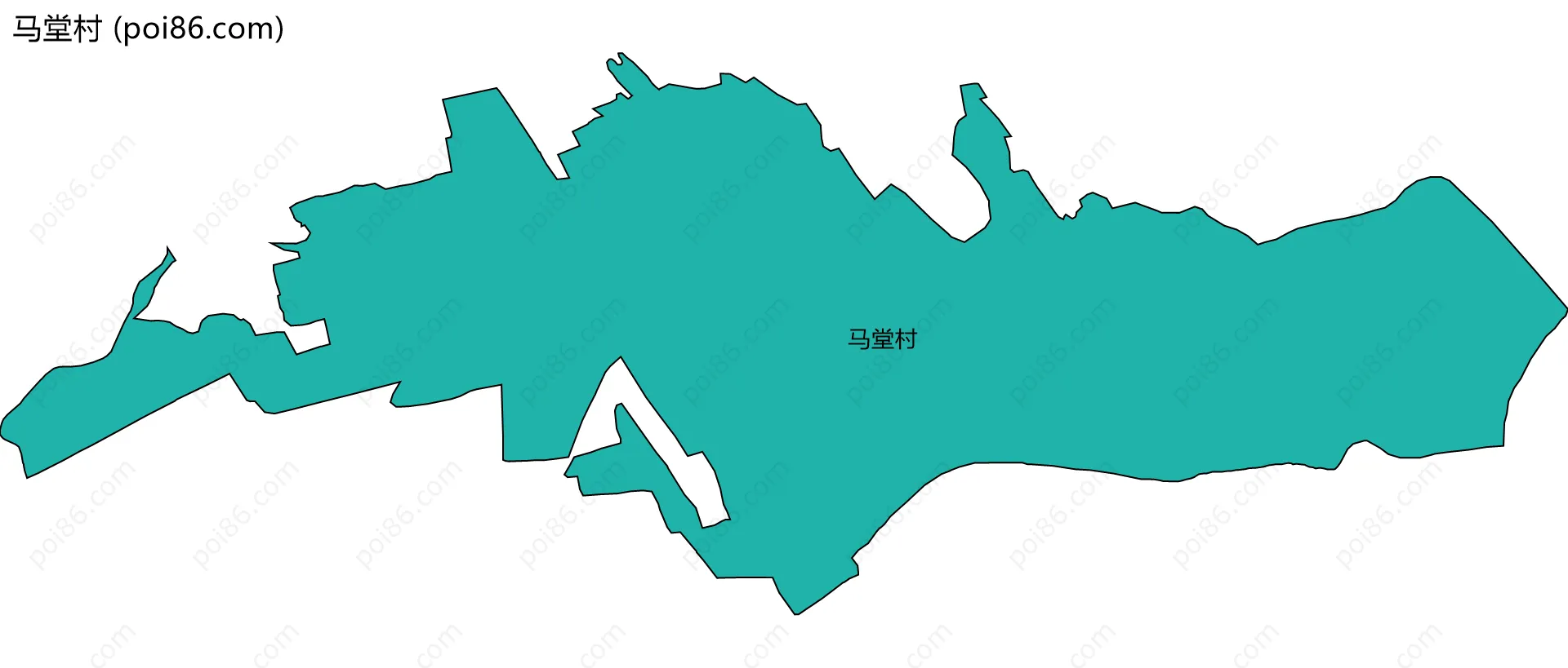 马堂村边界地图