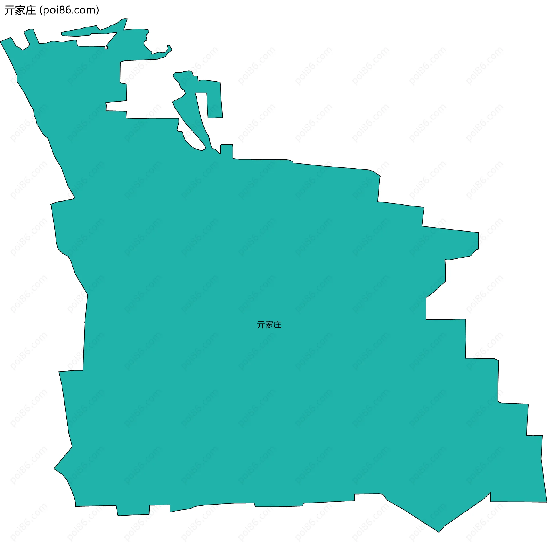 亓家庄边界地图