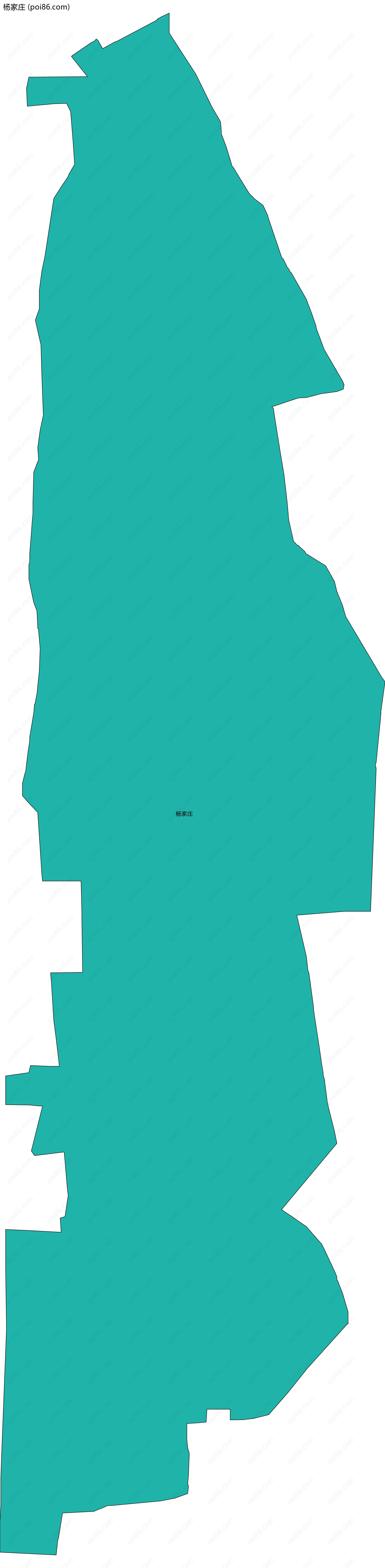 杨家庄边界地图