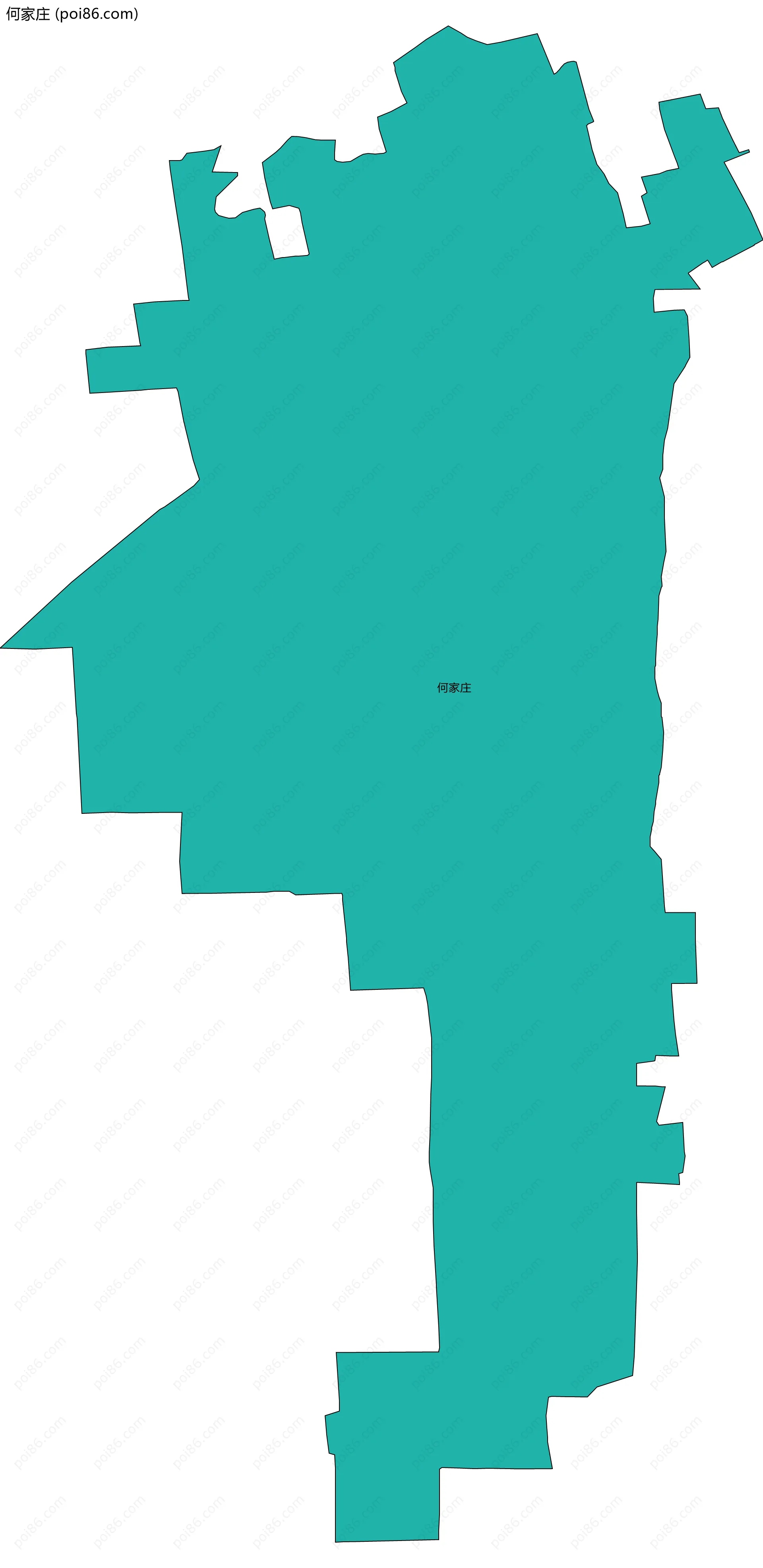 何家庄边界地图