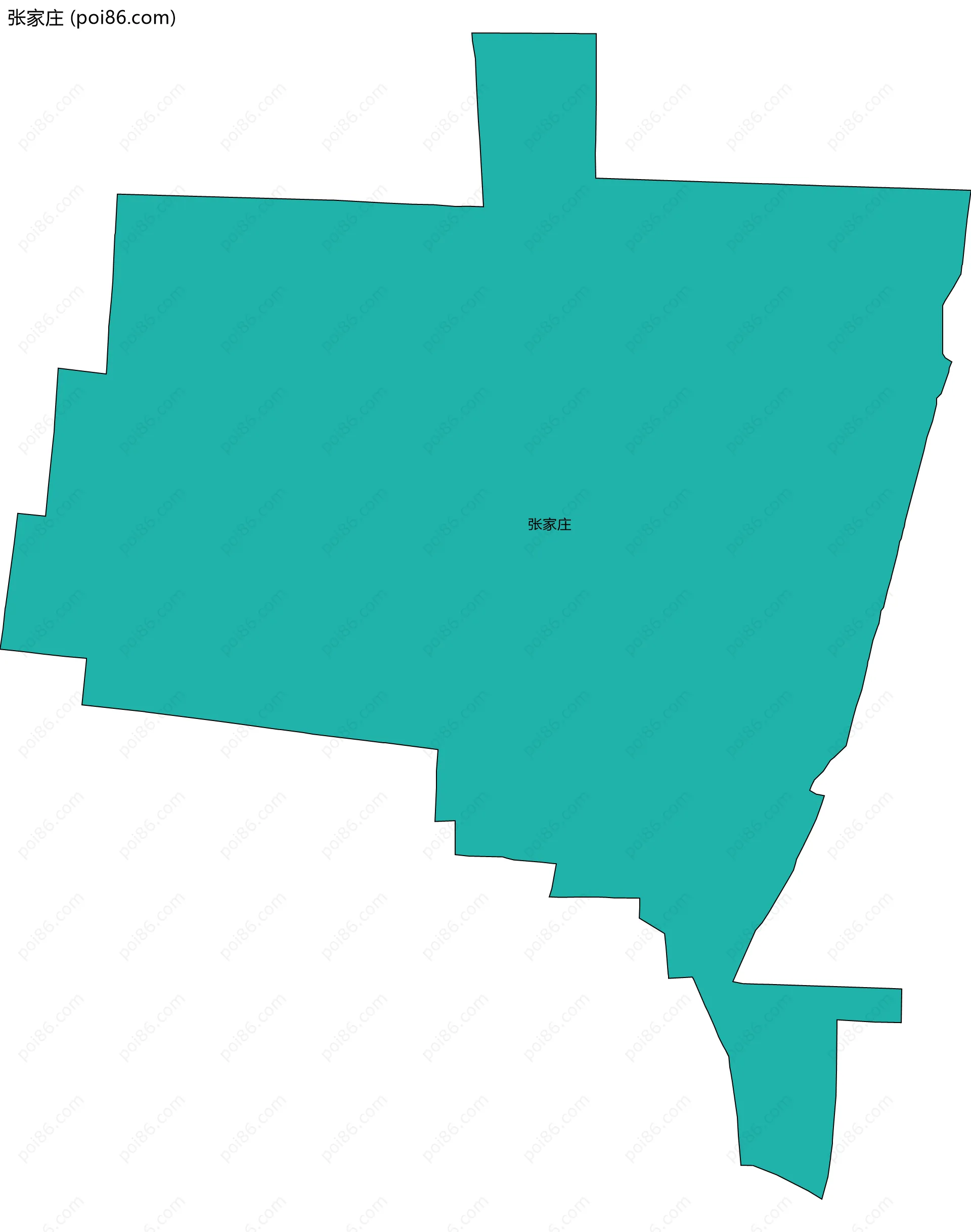 张家庄边界地图