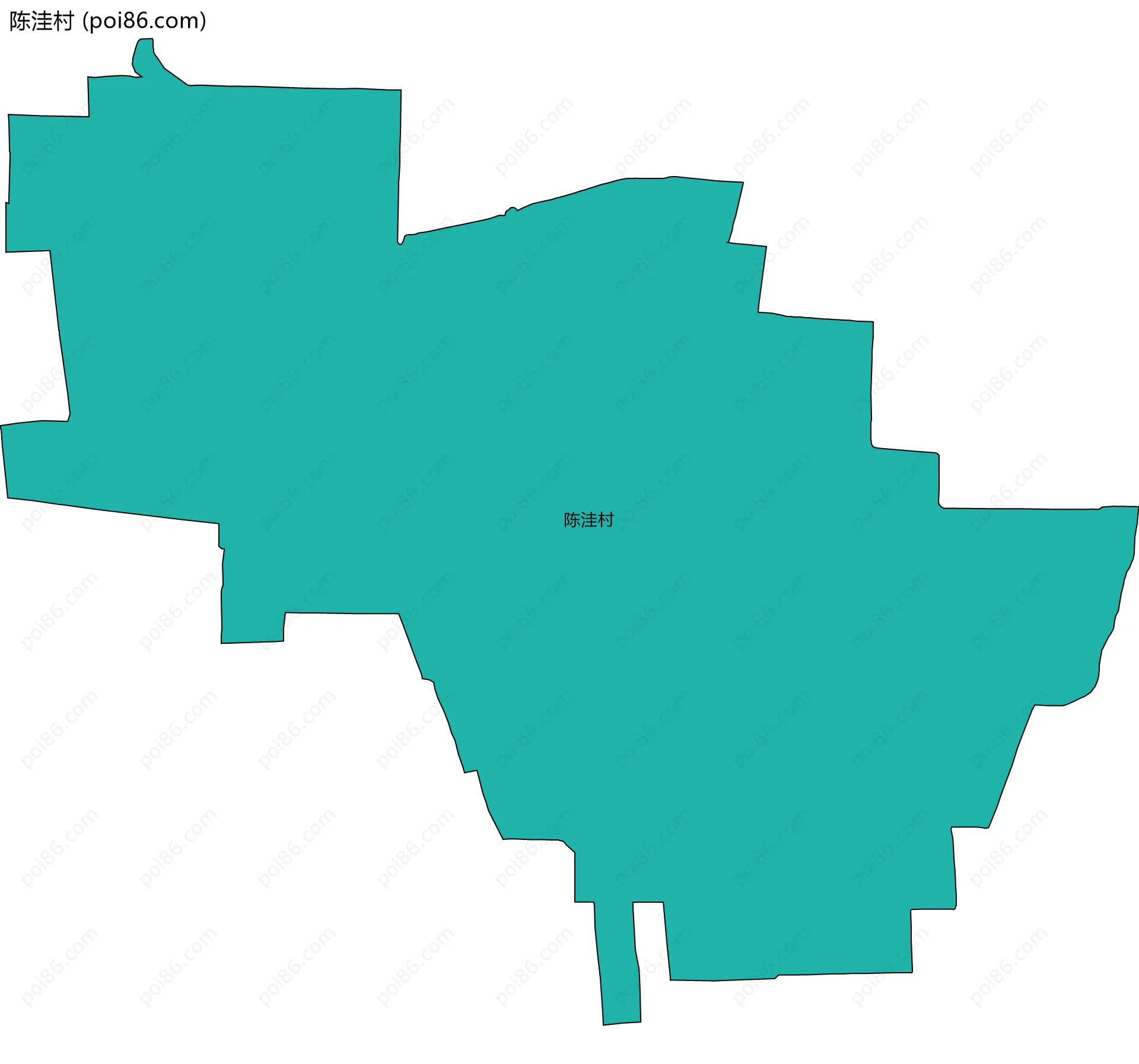 陈洼村边界地图