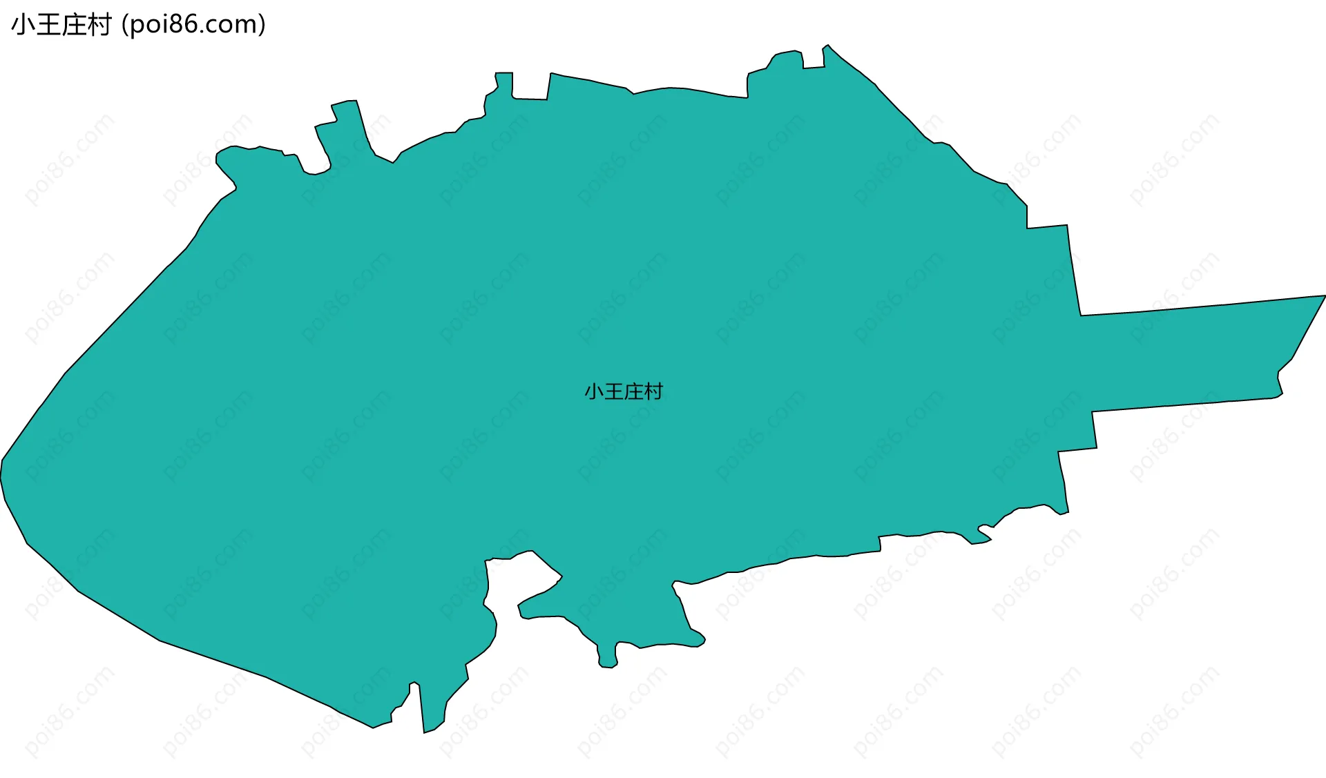 小王庄村边界地图