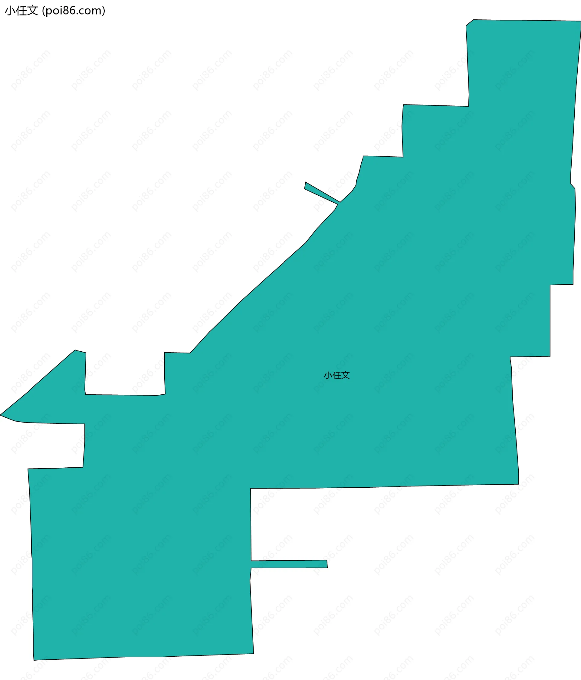 小任文边界地图