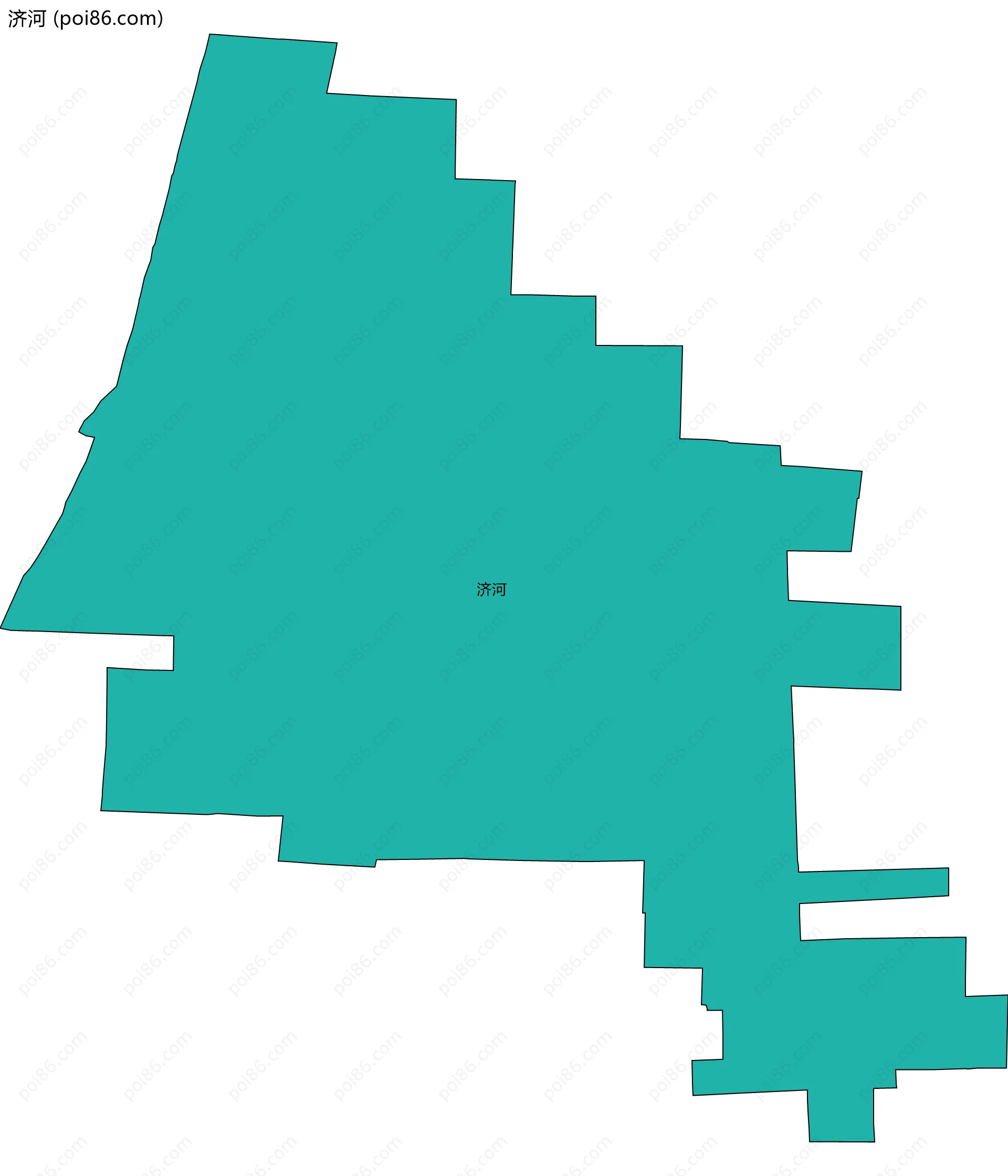 济河边界地图