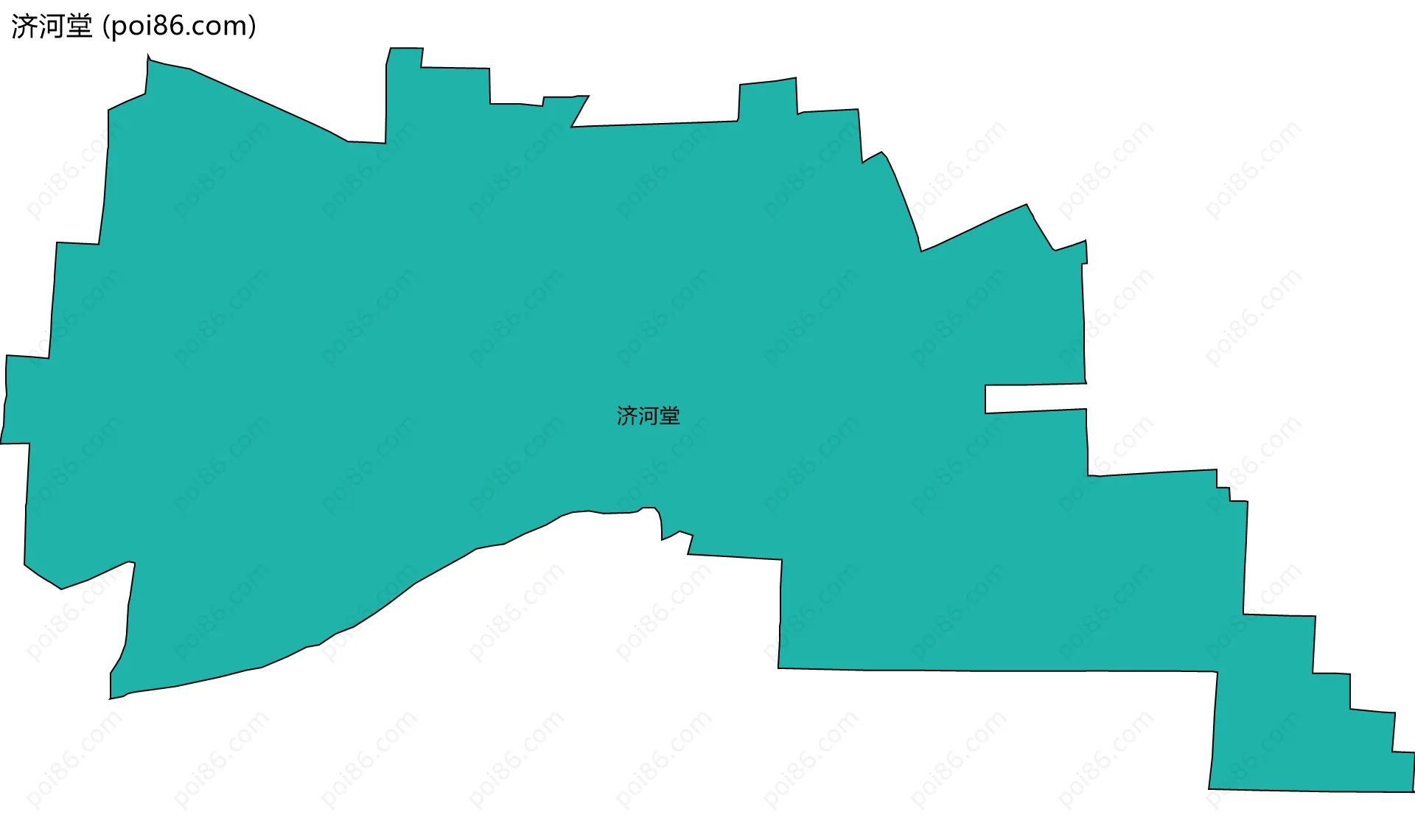 济河堂边界地图