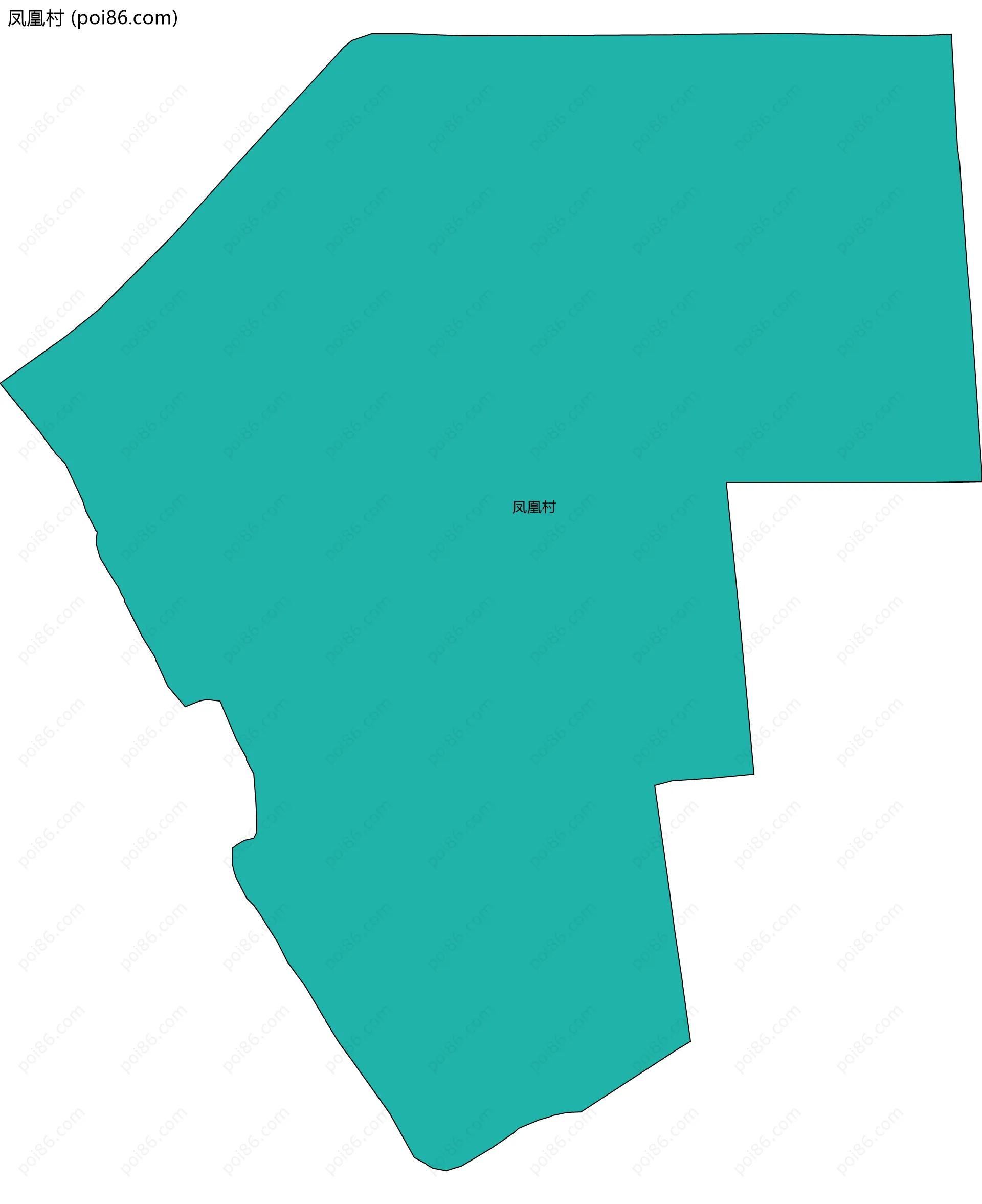 凤凰村边界地图