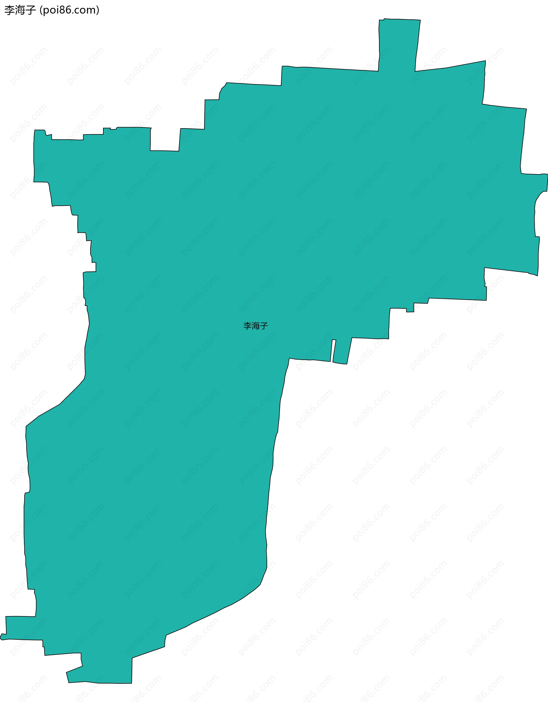 李海子边界地图