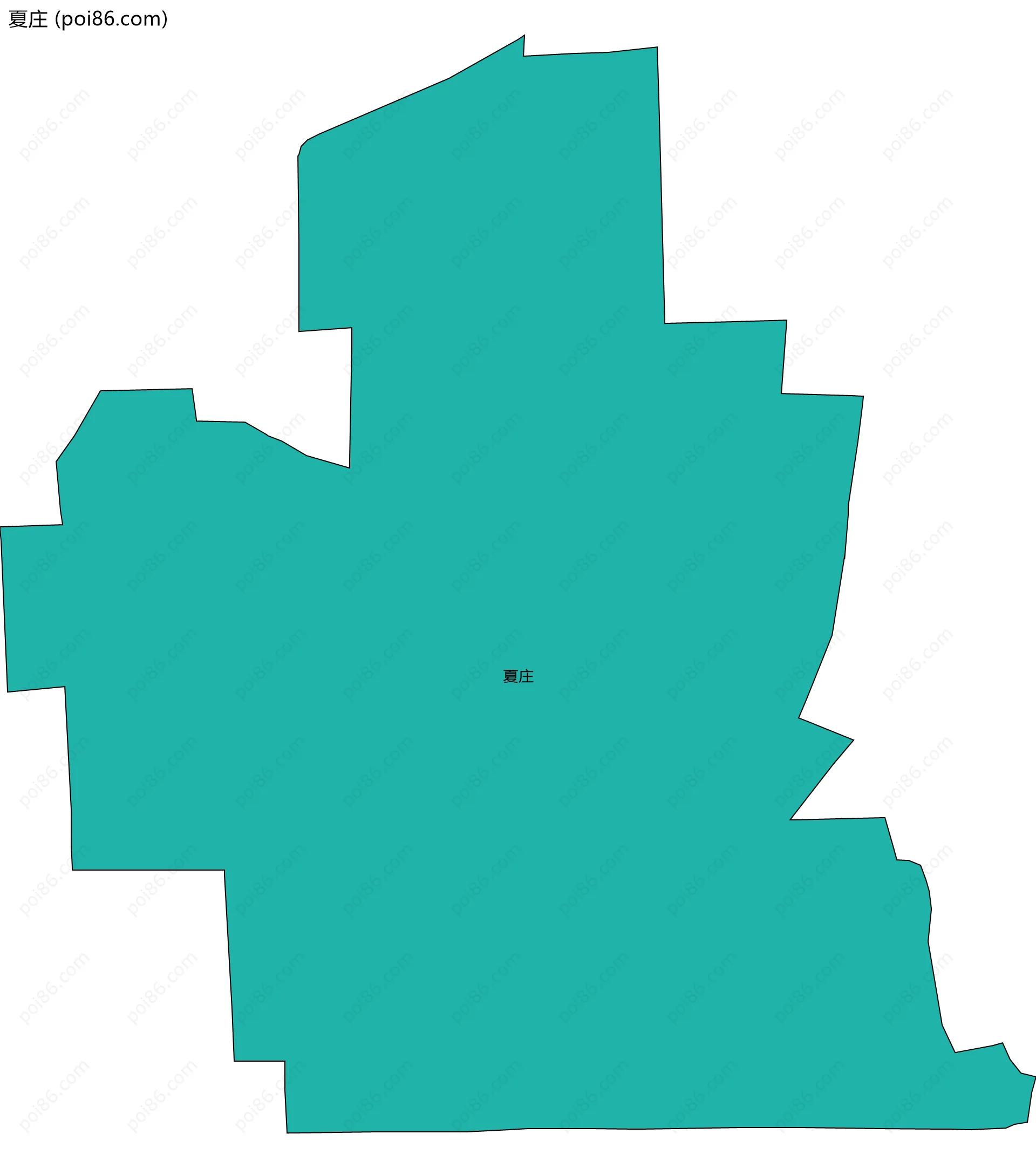 夏庄边界地图