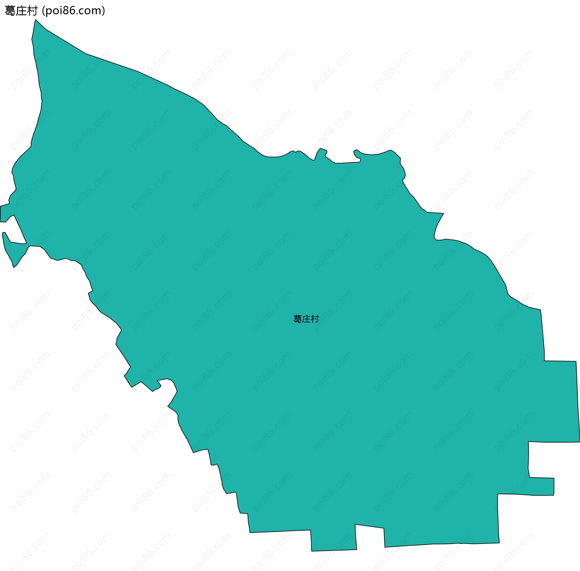 葛庄村边界地图