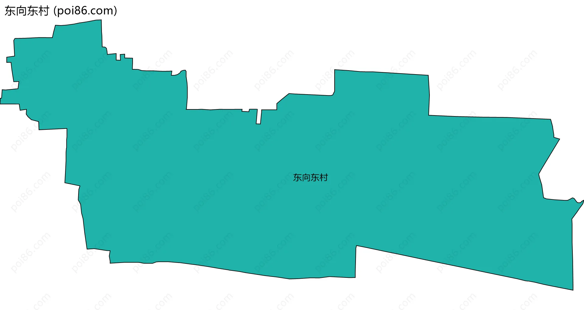 东向东村边界地图